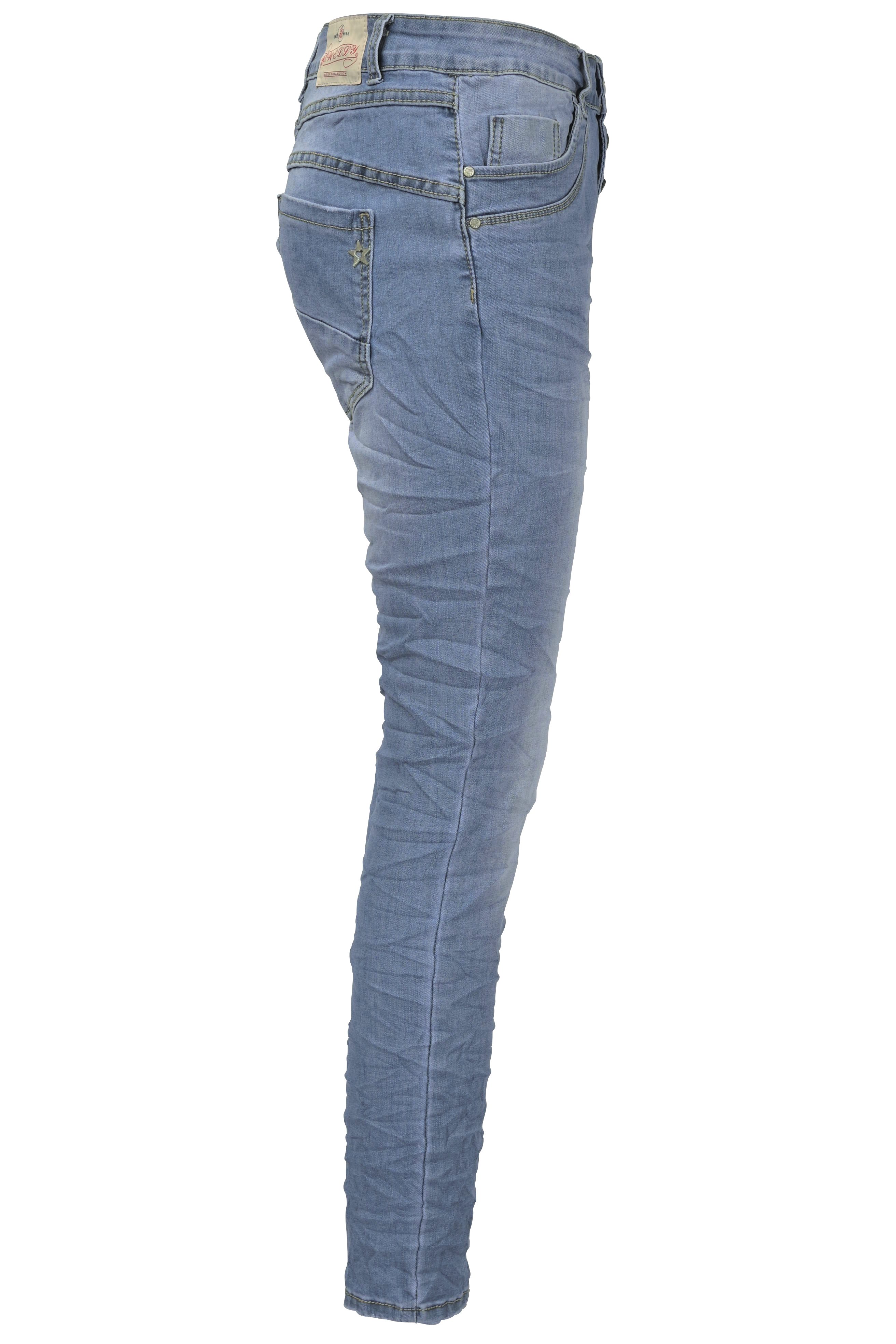 Crash-Look Regular-fit-Jeans Stretch Five-Pocket im Jewelly Jeans