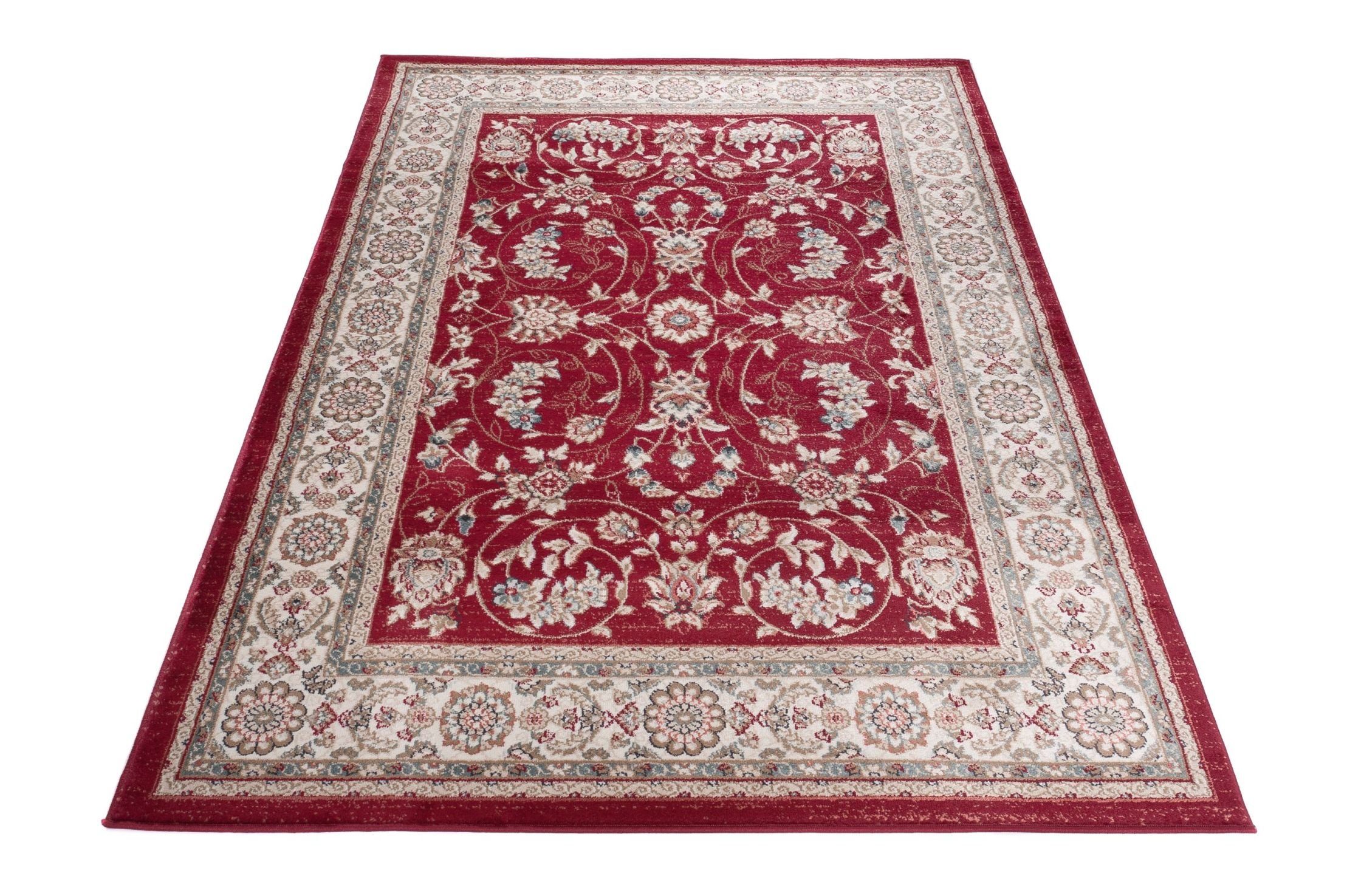 Traditioneller cm, 100 Pflegeleicht, Wohnzimmerteppich Mazovia, Geeignet Teppich Rot, Orient 60 - Oriente Teppich x Fußbodenheizung, für Orientteppich