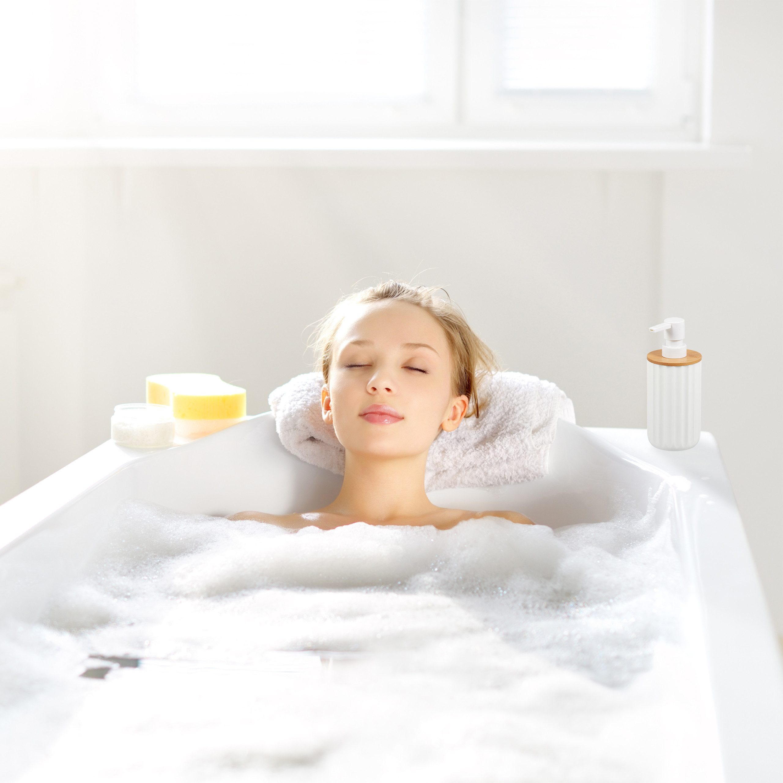 relaxdays Seifenspender 2 x Seifenspender mit günstig online kaufen