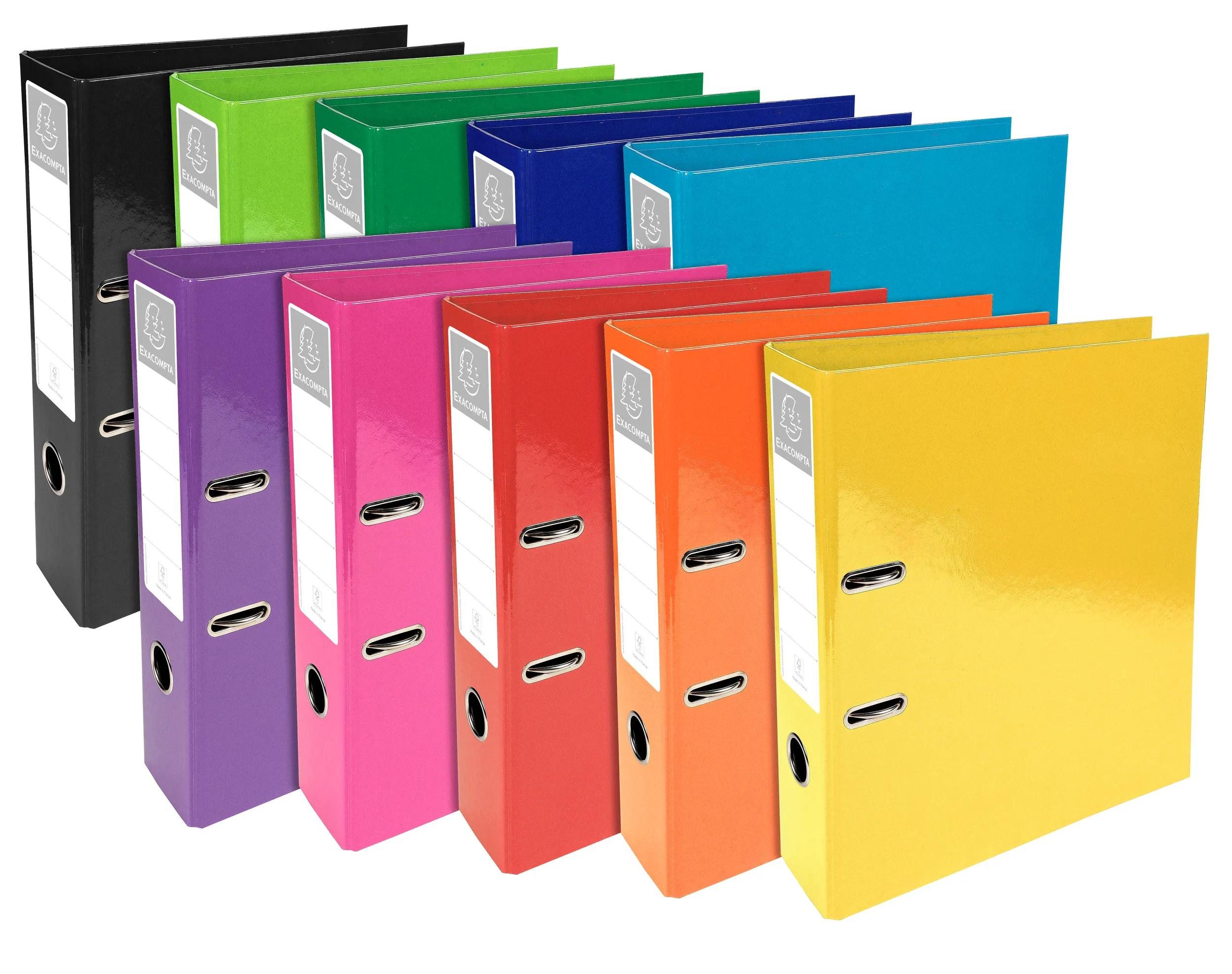 EXACOMPTA Aktenordner 10x Ordner Prem'Touch A4, Rückenbreite 70mm, Iderama, sortiert, 53629E, Ordner Papier Kollektion