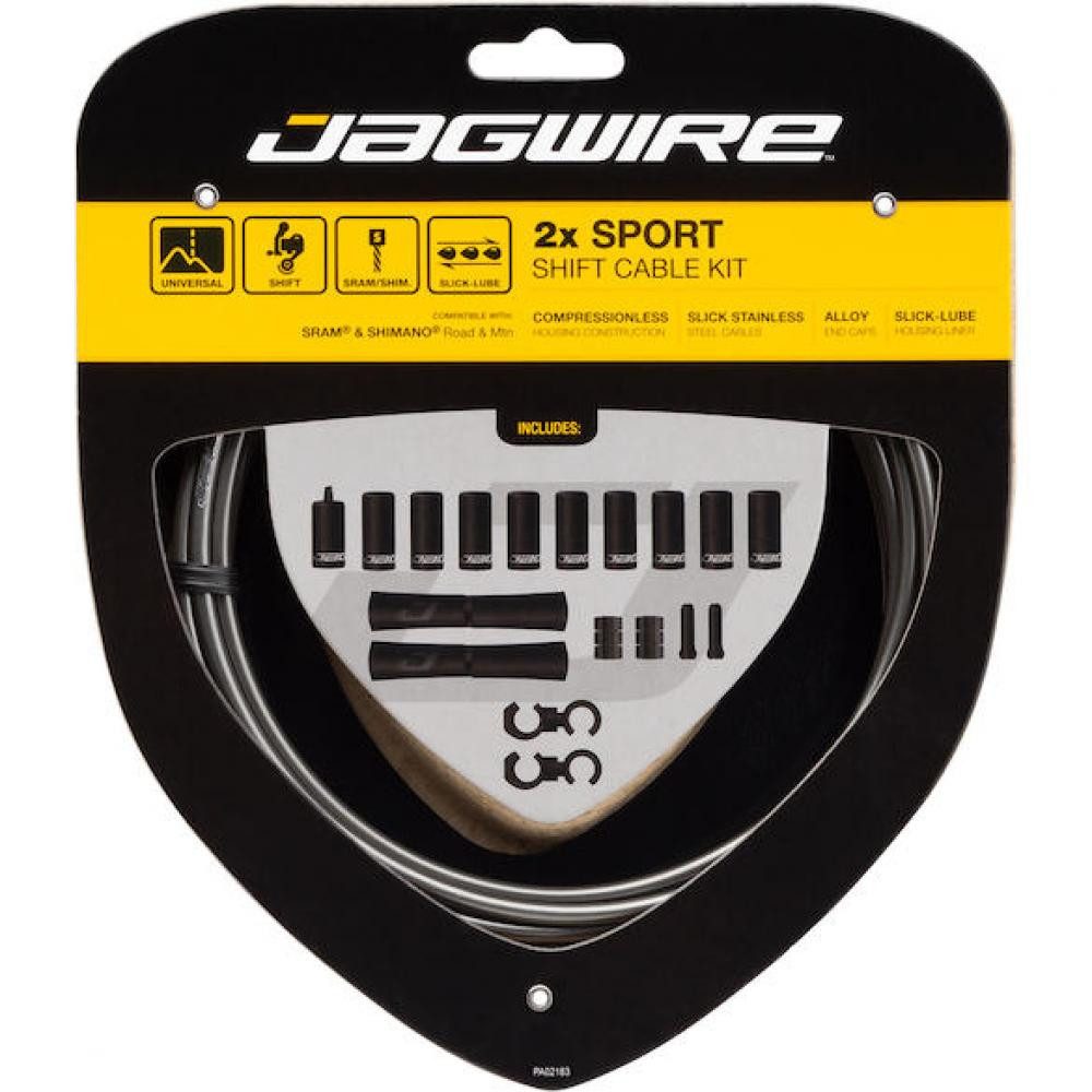 Jagwire Schaltzug Jagwire Schaltzugset Road & Mountain Sport Universal Grau - präzise Sc