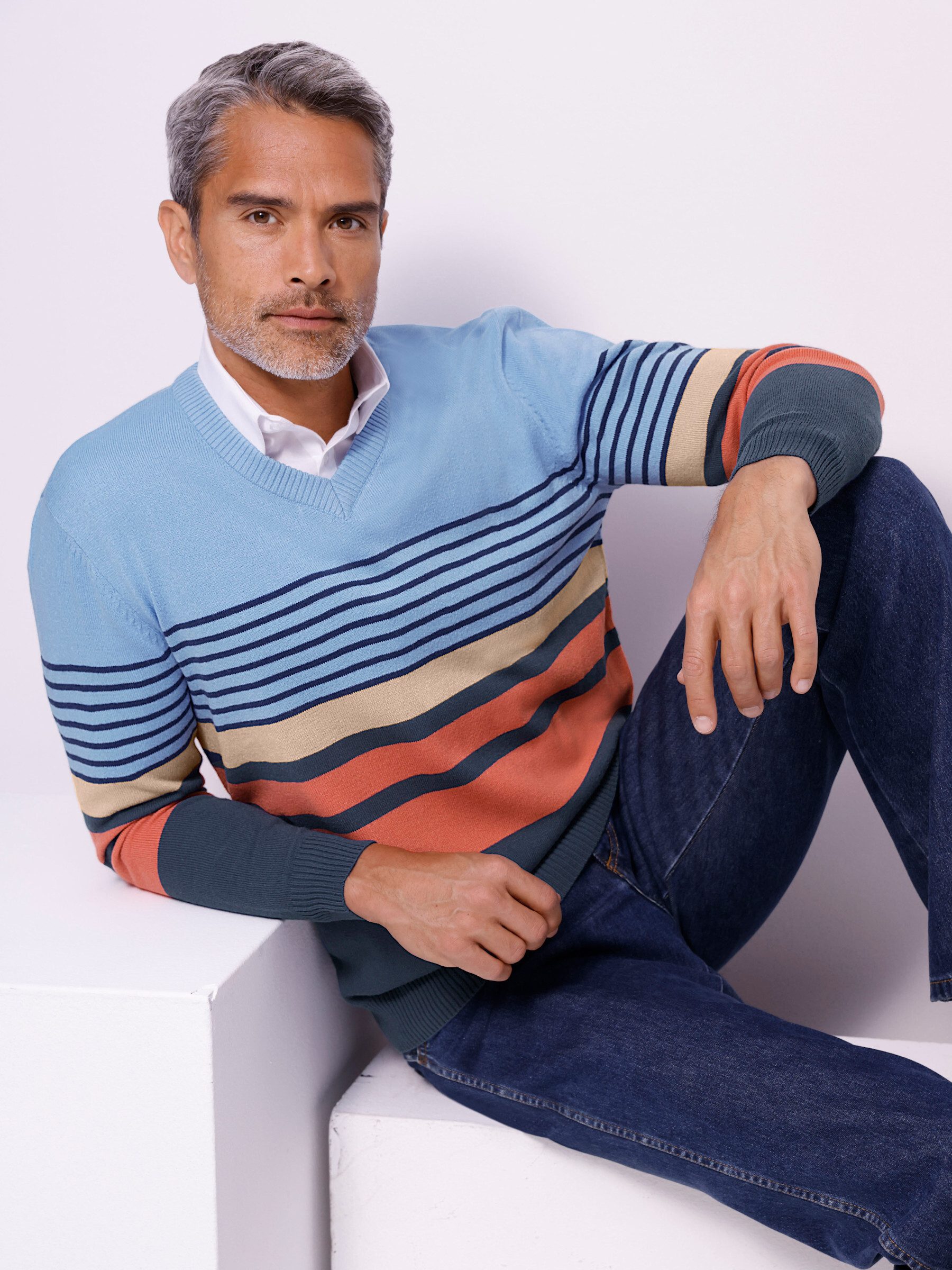 Sieh an! Strickpullover Pullover Langarm