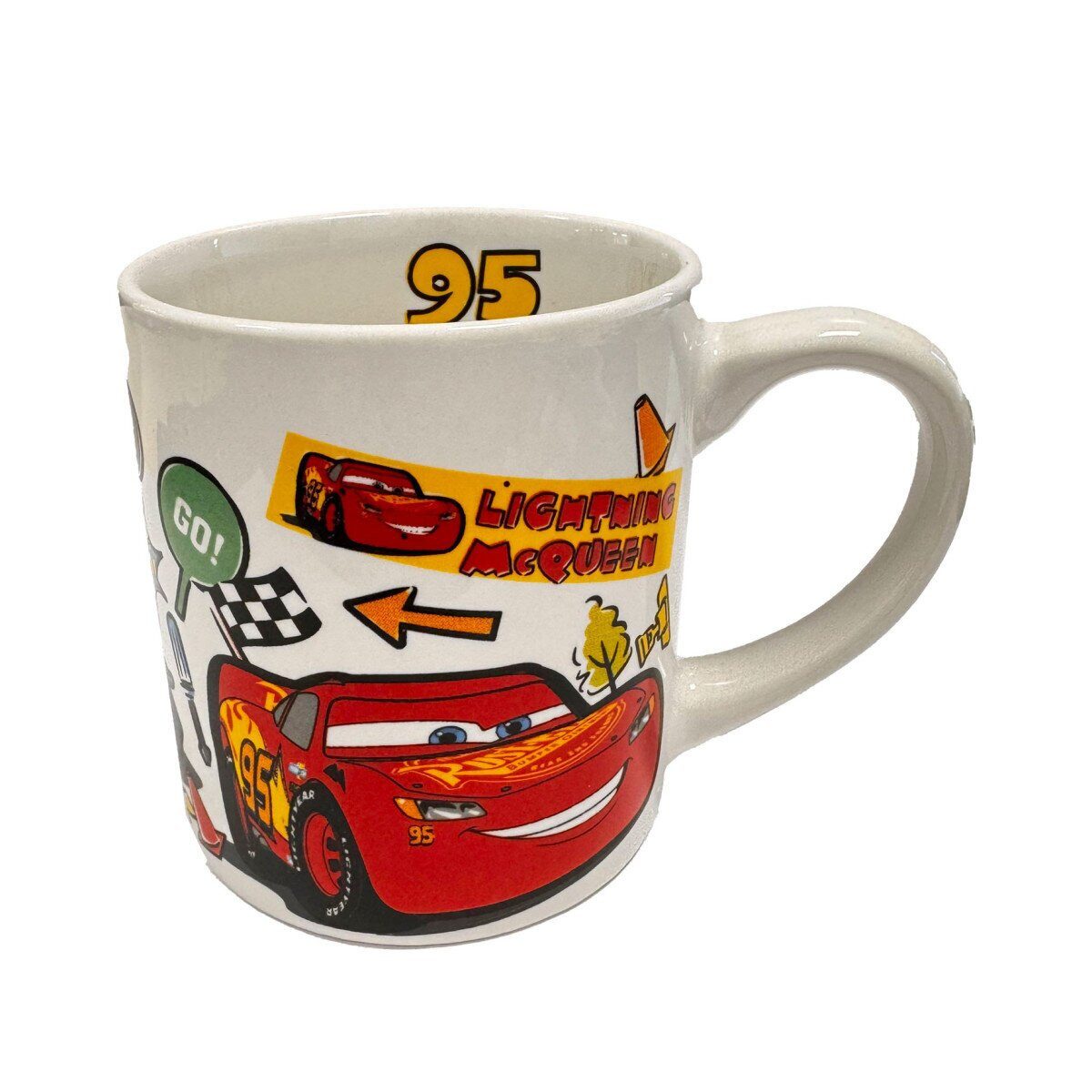 Disney Cars Tasse Disney Cars Stickers Porzellanbecher 235 ml, 1-tlg.
