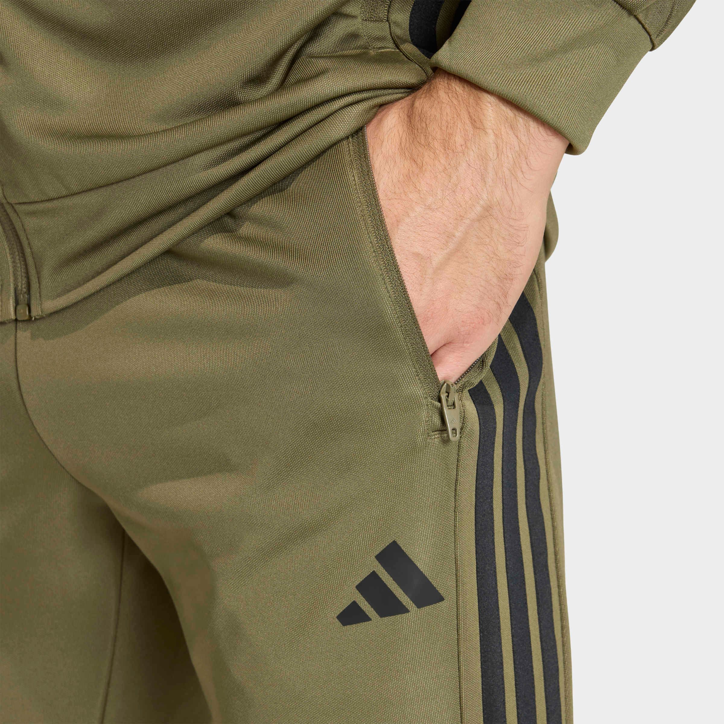 adidas Performance Sporthose WORKOUT ESSENTIALS ALL-SET 3-STREIFEN AUS GEWIRKTEM MATERIAL (2-tlg) Trainingshose, Climacool, reguläre Passform