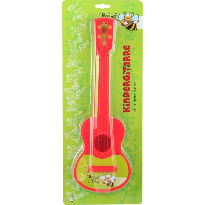 Vedes Spielzeug-Musikinstrument BGB Kindergitarre Kunststoff rot 40cm