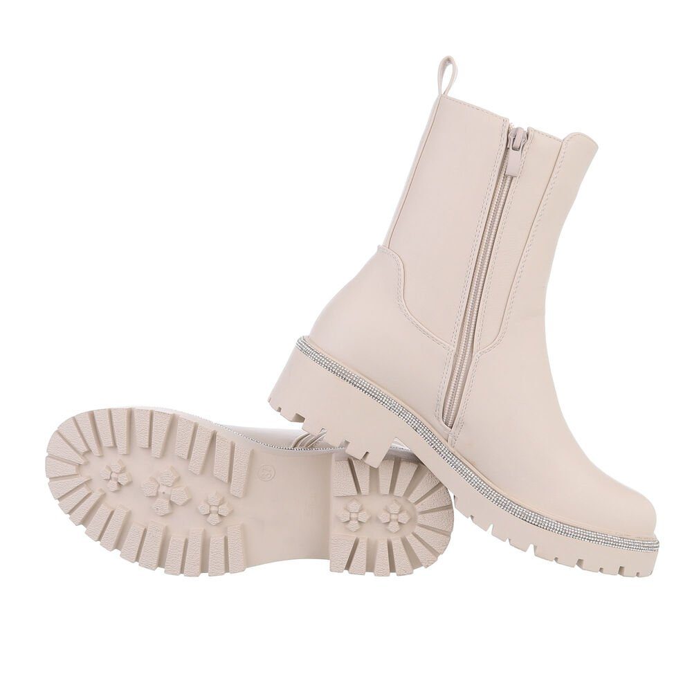 Ital-Design Damen Freizeit Plateaustiefelette (84338391) Blockabsatz günstig online kaufen
