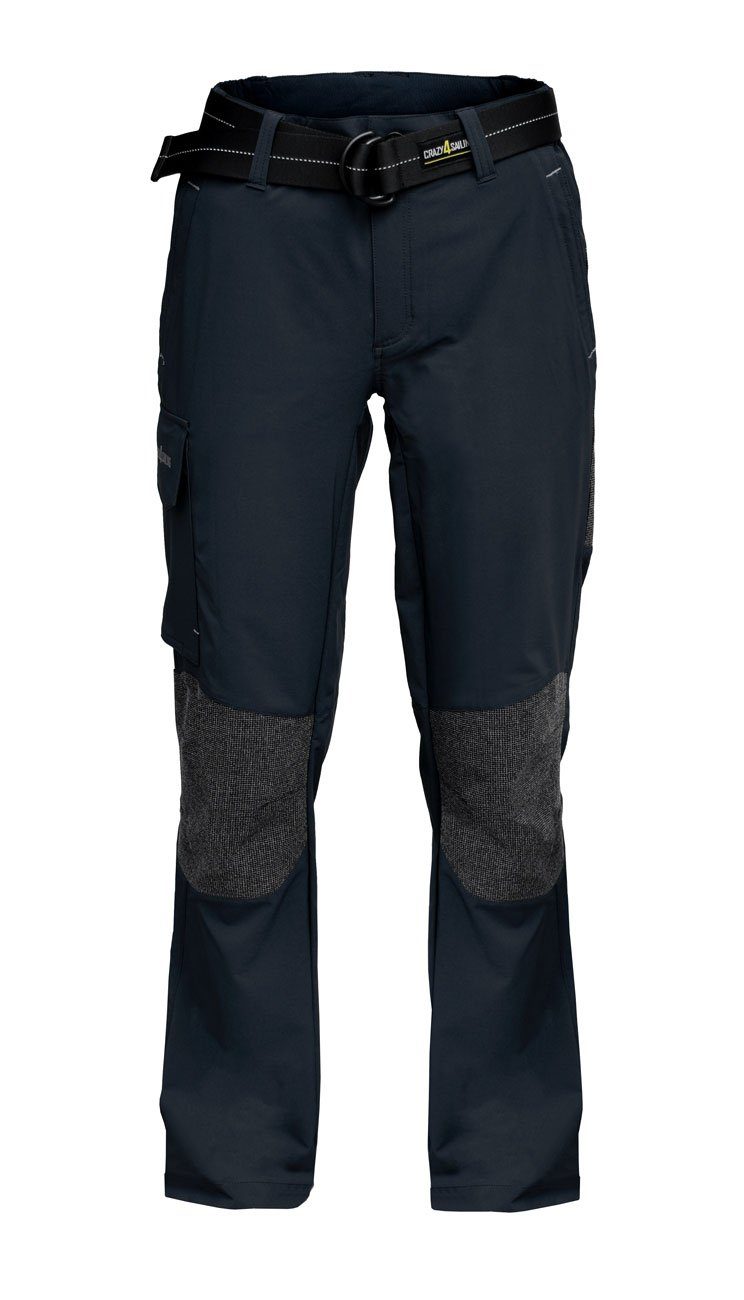 crazy4sailing Outdoorhose bequeme Segelhose mit vielen Taschen grau