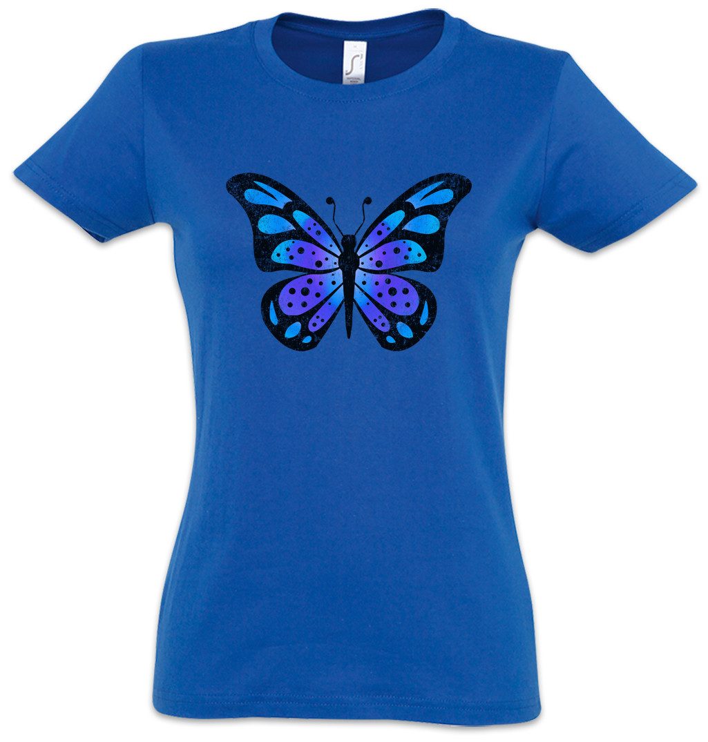 Urban Backwoods Print-Shirt Butterfly I Damen T-Shirt Schmetterling Tattoo günstig online kaufen