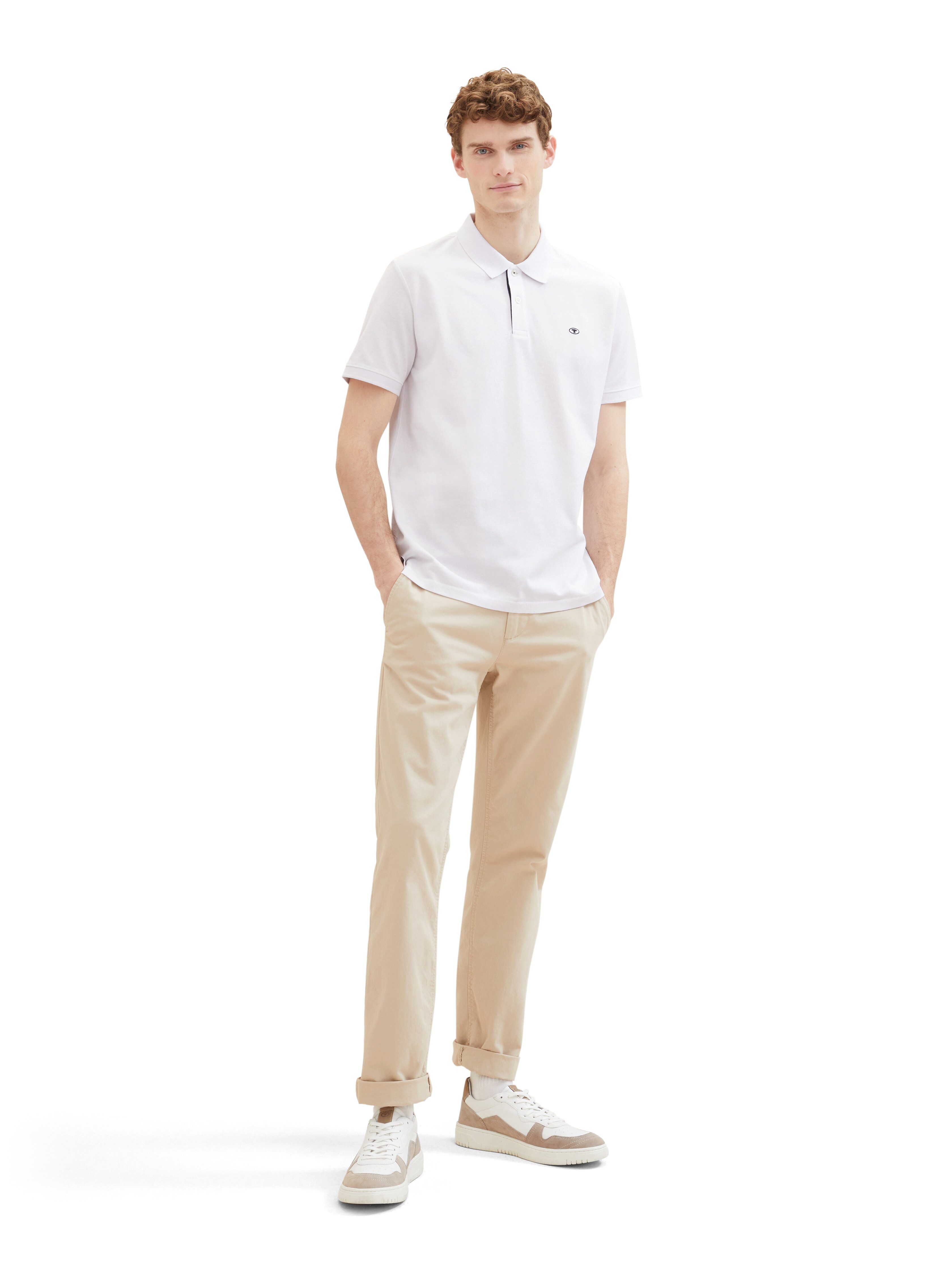 TOM TAILOR Poloshirt Regular mit Knopfleiste und Logo – Bild 4 von 5