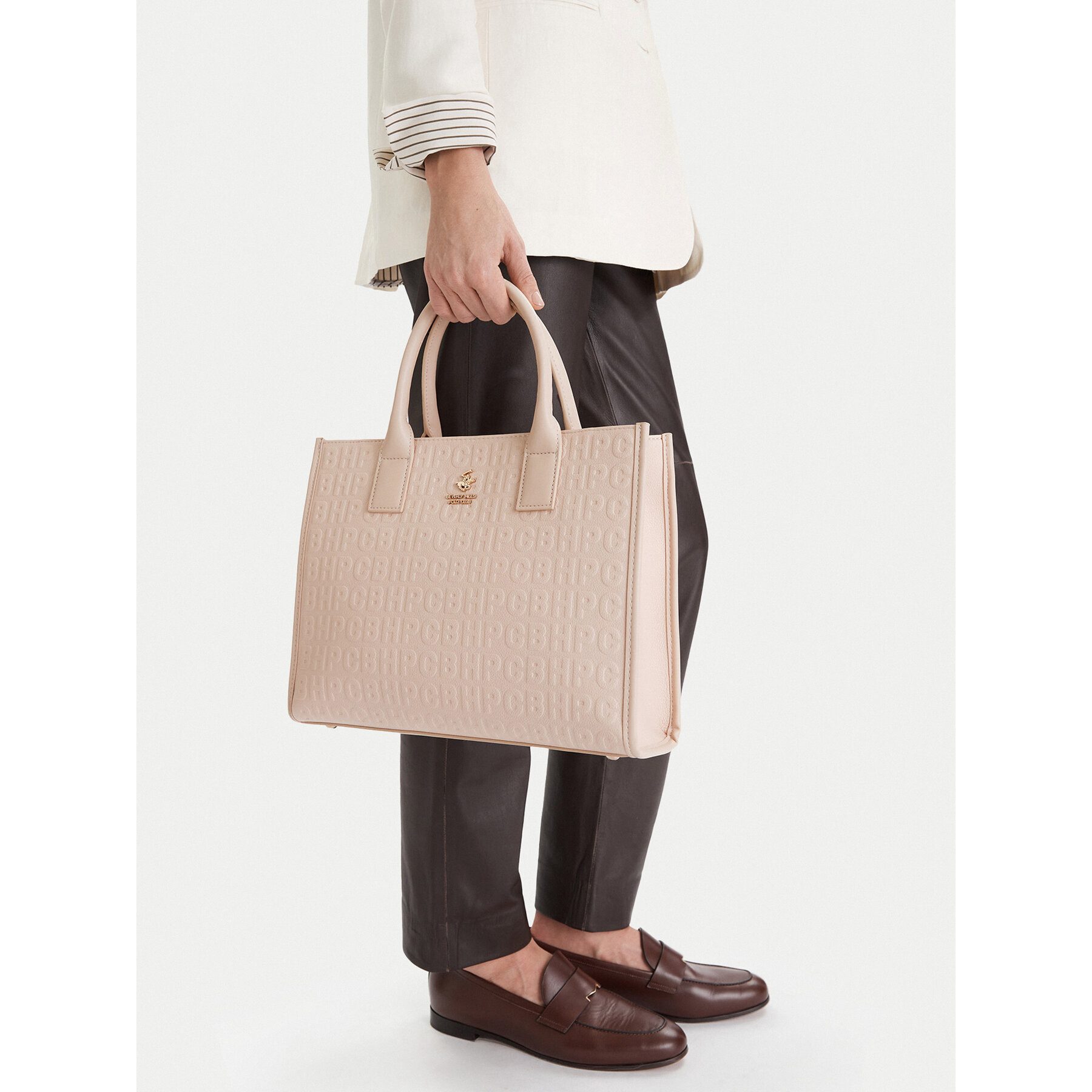 BEVERLY HILLS POLO CLUB Umhängetasche Beverly Hills Polo Club Damen Tasche Beige