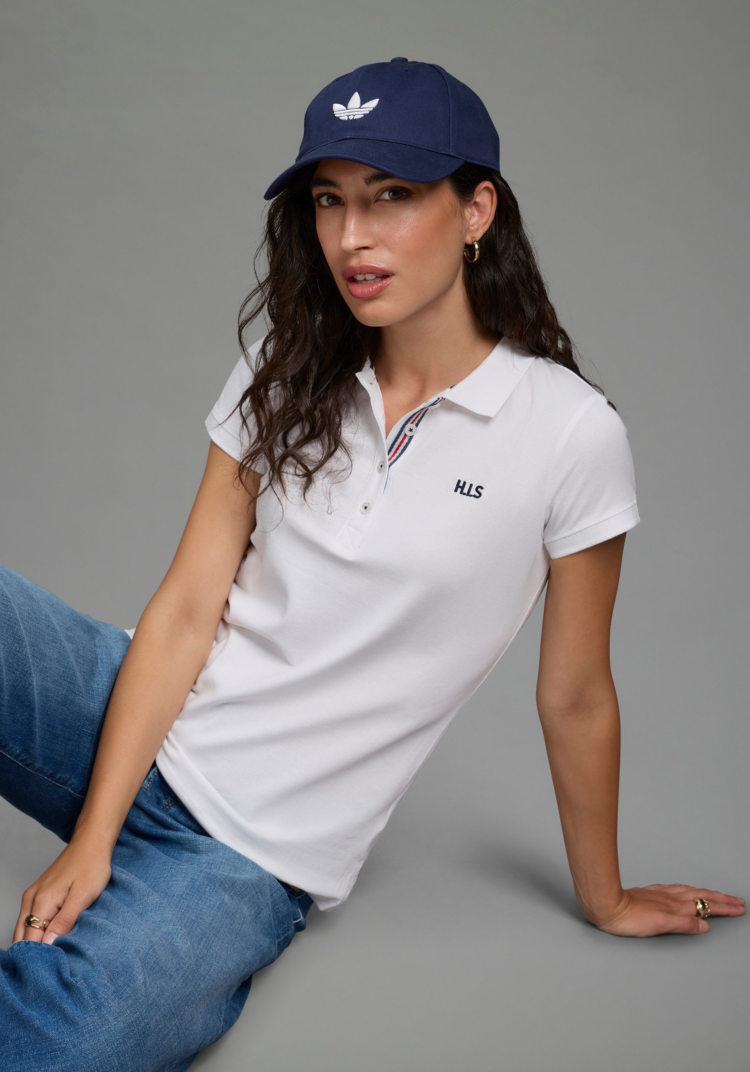 H.I.S Poloshirt (2er-Pack) Kurzarm, figurbetonte Passform, mit klassischem Polokragen