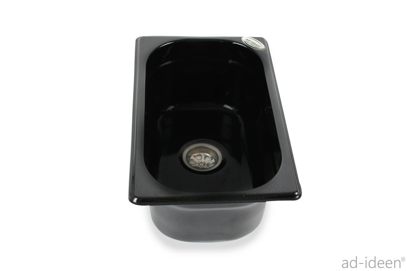 ad-ideen Waschbecken 12V Camping Bausatz 265x160x100mm Schwarz 19L VW T4 T5 T6 Vito