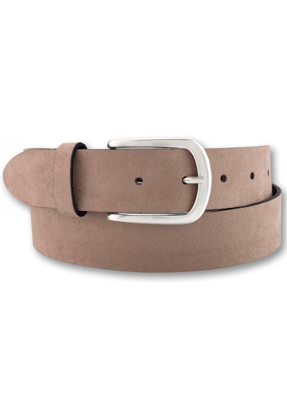 BERND GÖTZ Ledergürtel Veloursledergürtel, Basic-Style