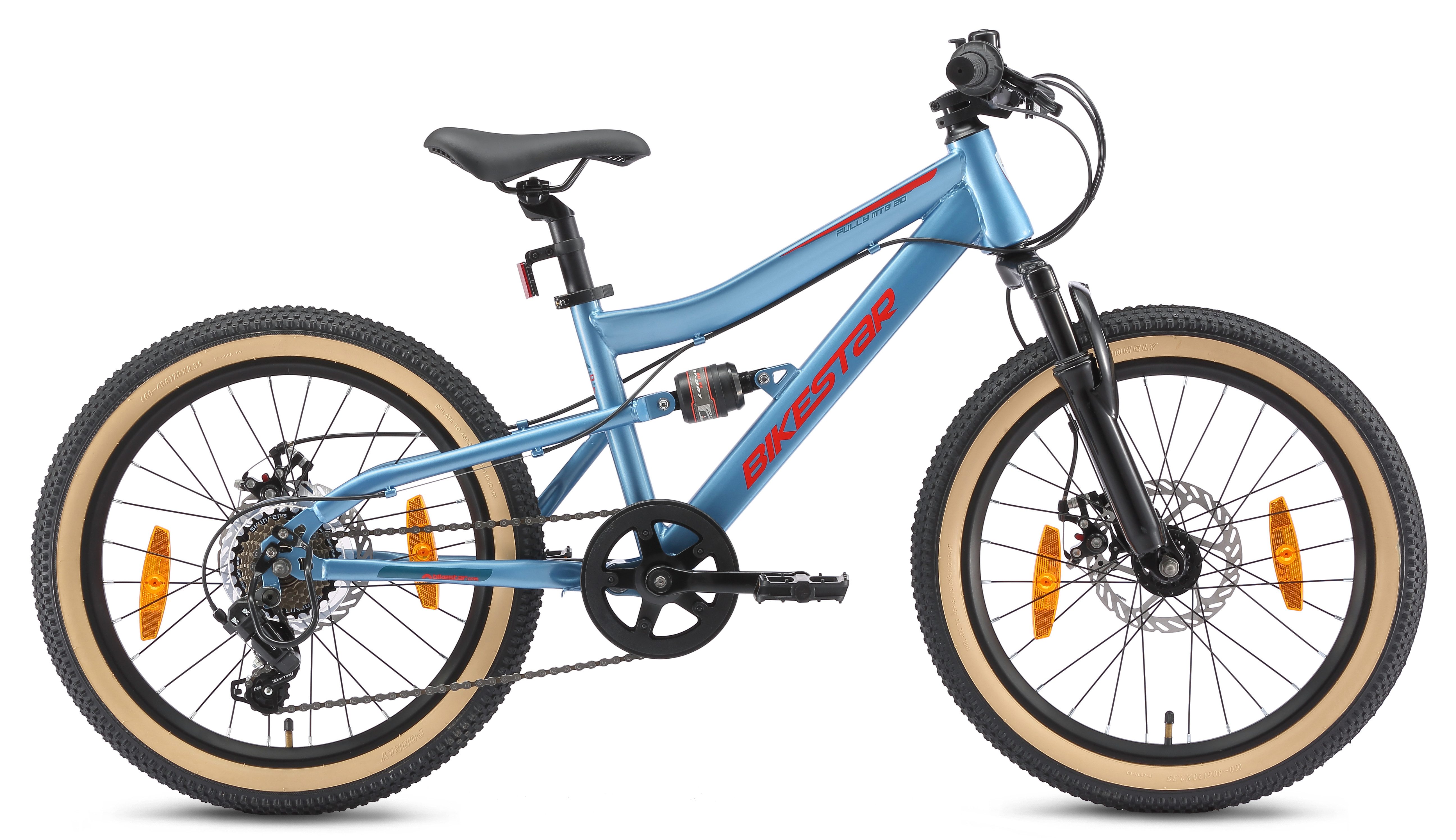 Bikestar Jugendfahrrad, 7 Gang Shimano RD-TY21 Schaltwerk, Kettenschaltung