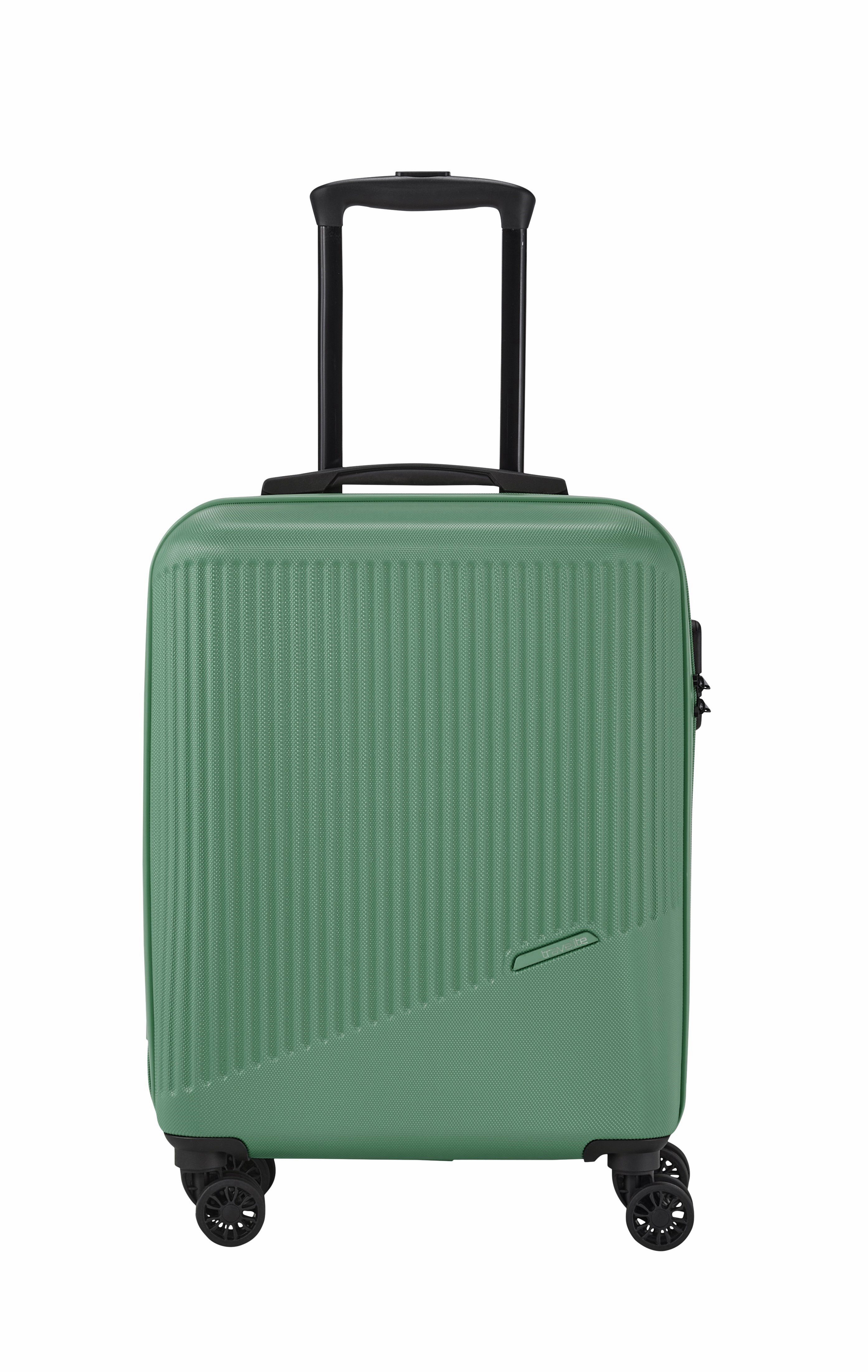 travelite Hartschalen-Trolley Bali, ABS, Doppelrollen, Grün, Blau, Grau günstig online kaufen