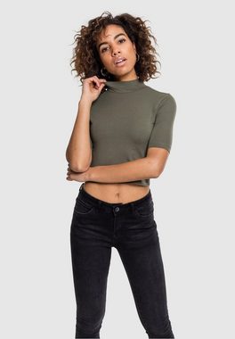 URBAN CLASSICS T-Shirt Urban Classics Damen Ladies Cropped Turtleneck Tee (1-tlg)