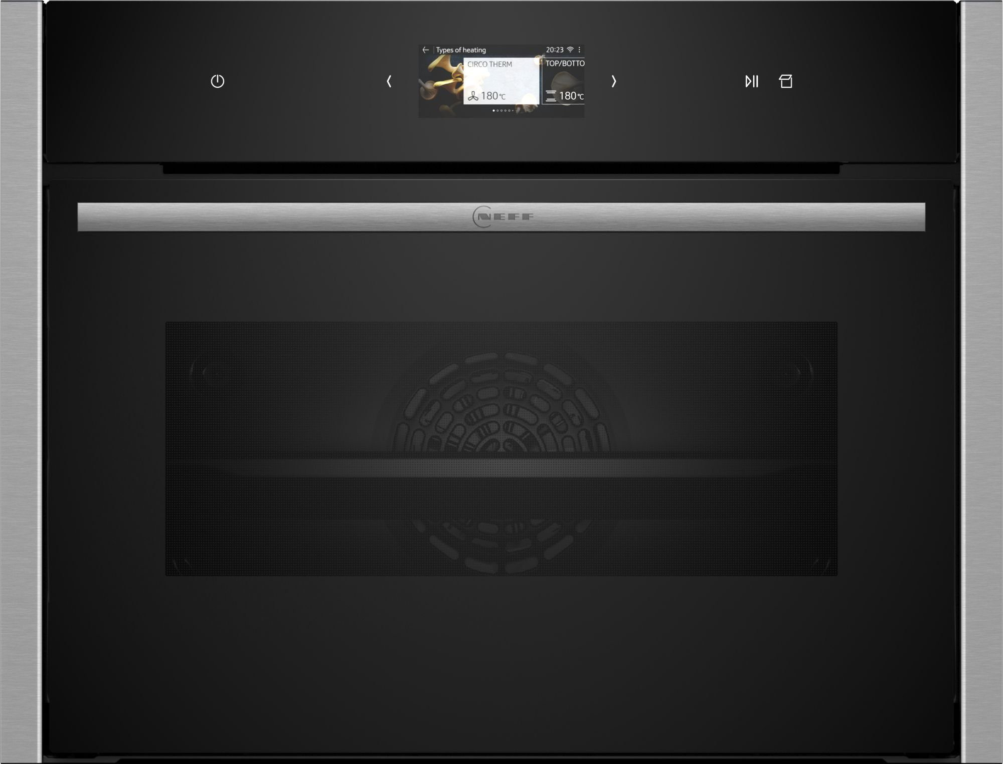 NEFF Dampfbackofen N 90 C24FS31N0, Einbau-Kompaktdampfbackofen, 60 x 45 cm, Edelstahl, EEK:A+