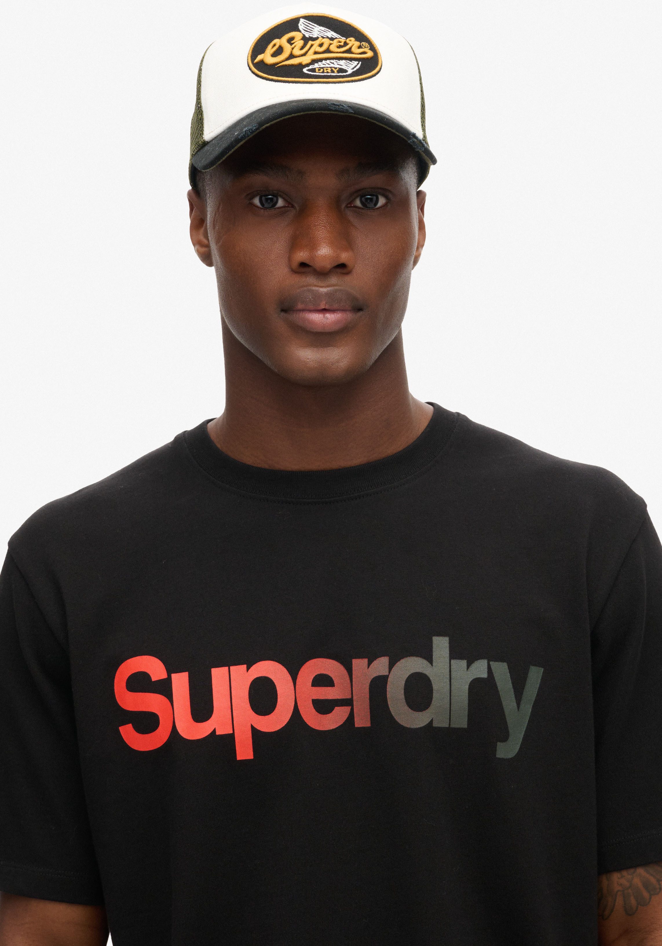 Superdry Rundhalsshirt CORE LOGO FADE LOOSE günstig online kaufen