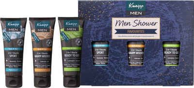 Kneipp GmbH Pflege-Geschenkset Men Shower Favourites Duschpflegeset Duschgel Vegan, 3-tlg.