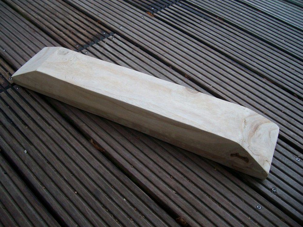 robust, cm Holz-Tablett Holzschale, (1 Holzmolle, 60x14 St) schwer Dekoschale Deko-Impression massiv,