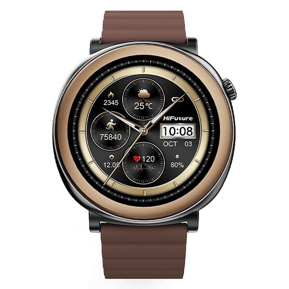 HiFuture Fitnessuhr Sportuhr Telefonuhr Smartwatch (3,63 cm/1,43 Zoll) Spar-Set, 1-tlg., 6 cm Display robust, 3, 1,43" AMOLED, Telefonie, IP68, 170 Sportmodi
