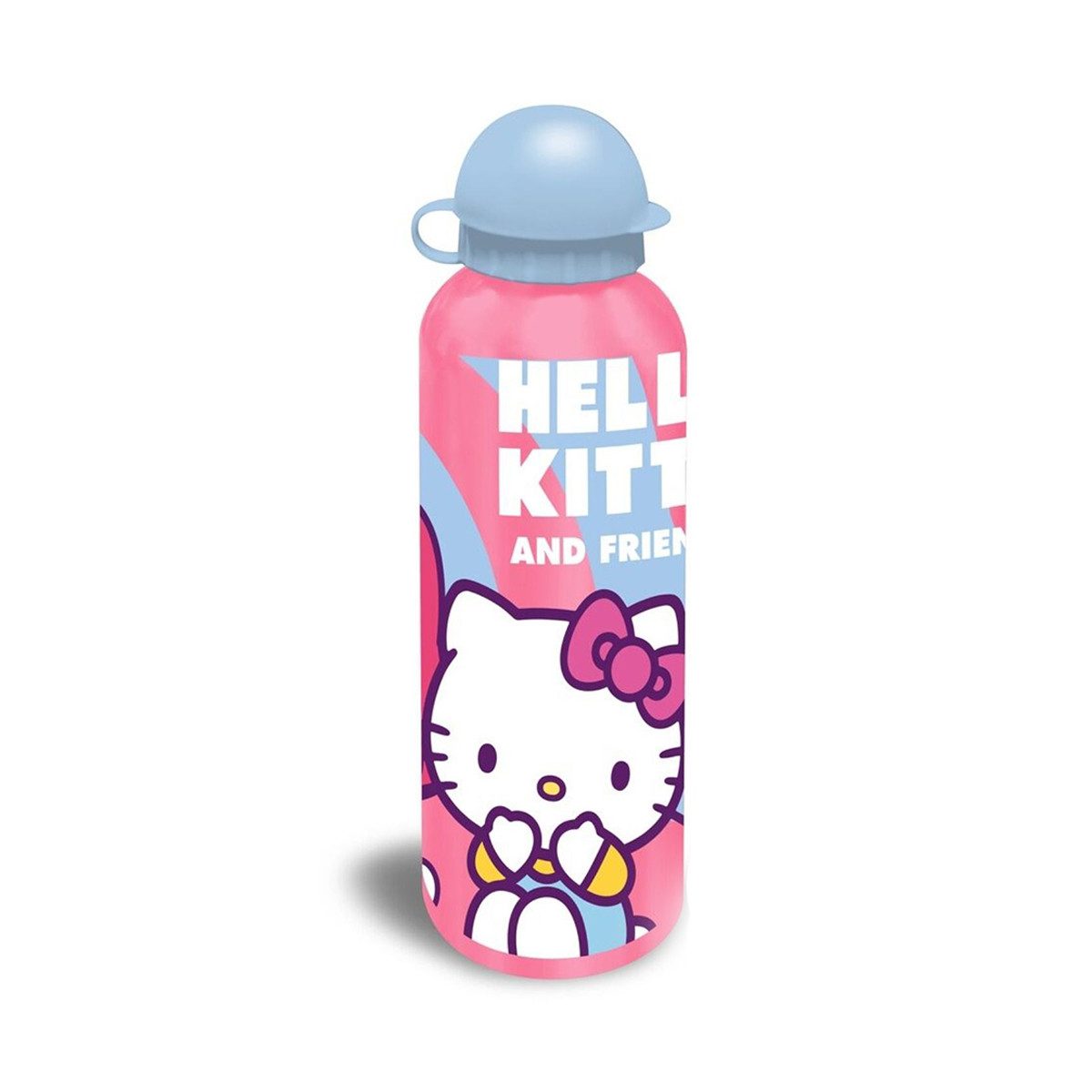 Hello Kitty Trinkflasche 500 ml – Aluminium Flasche für Sport & Freizeit, Schule - Rosa