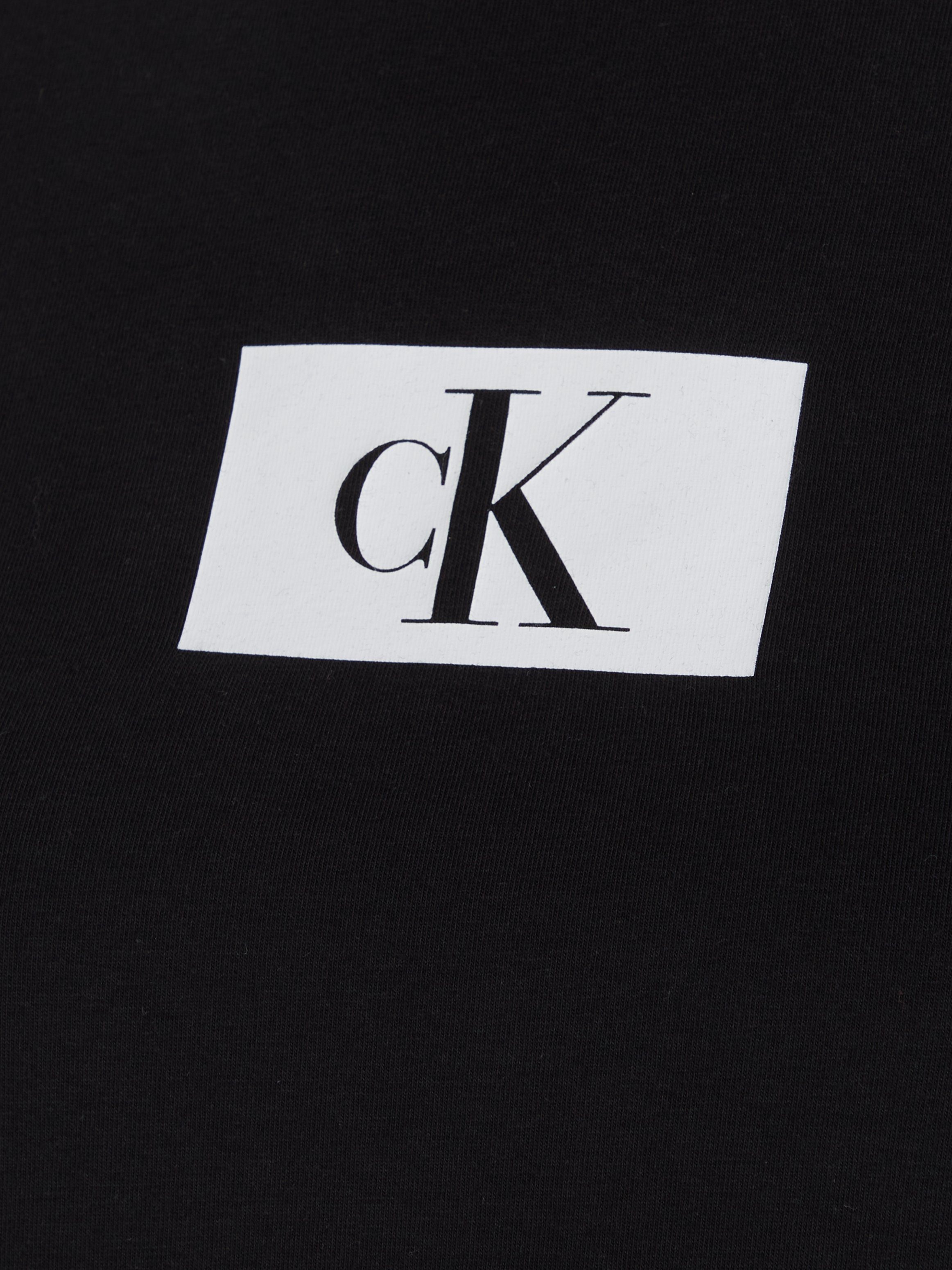 CREW BLACK Underwear Calvin Kurzarmshirt NECK Klein S/S