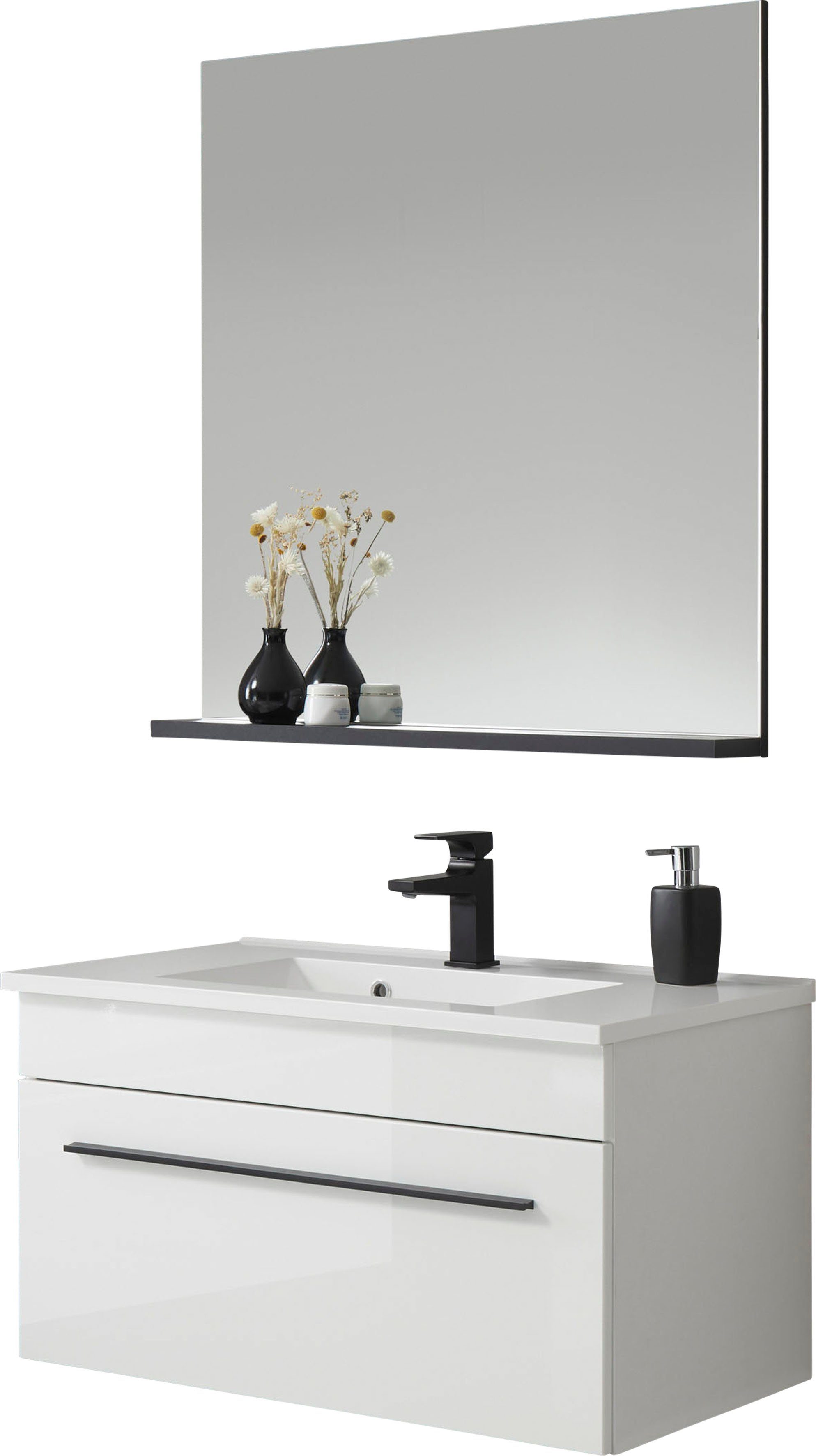 Badmöbel-Set Cantara, Bad im modernen Design, 2-teiliges Badezimmer