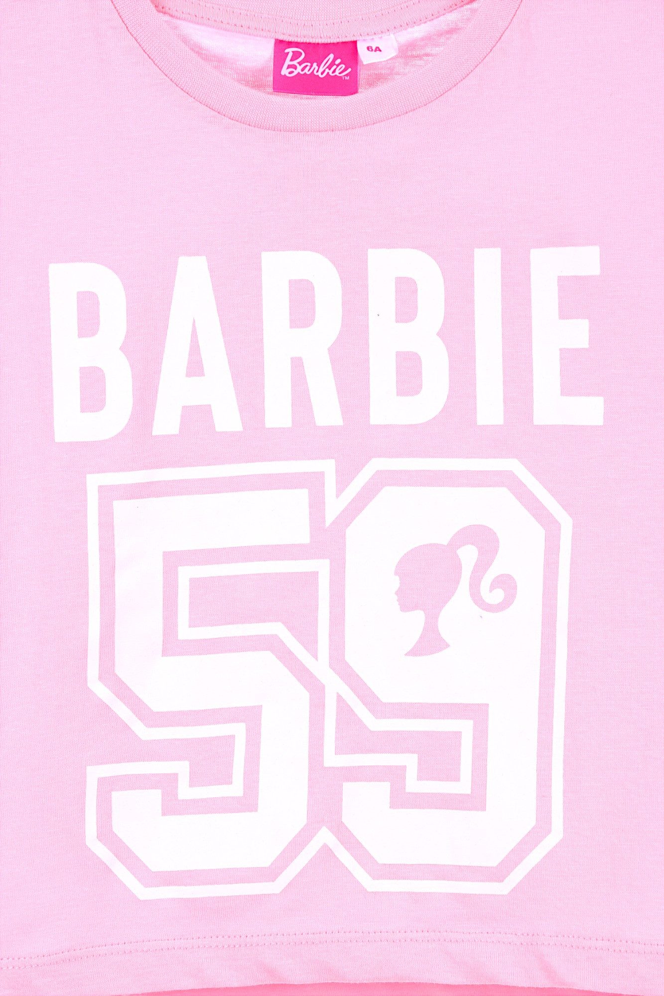 Barbie T-Shirt Barbie 59 Mädchen Cropped Top aus Baumwolle Gr. 104 - 140 cm
