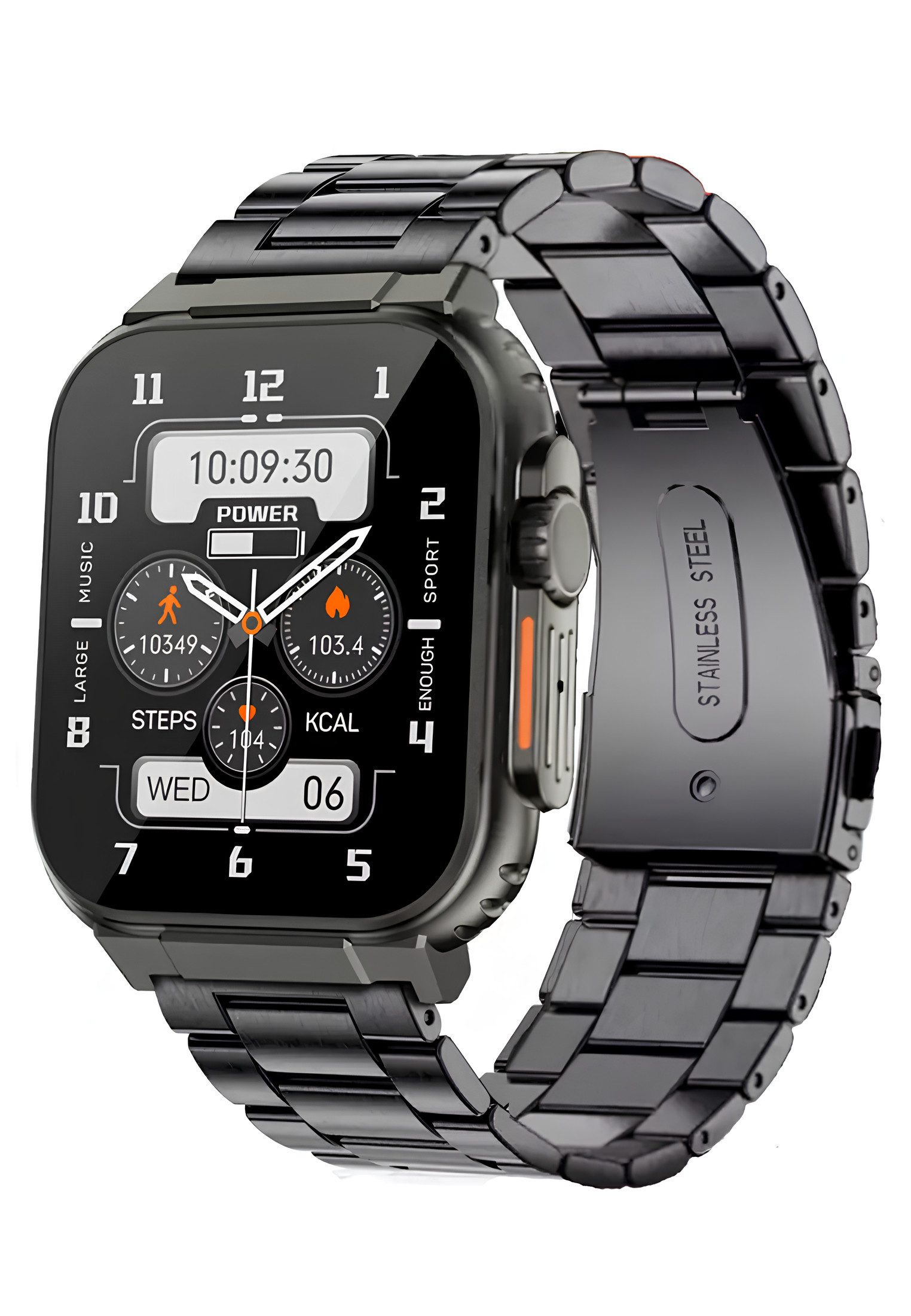 Lige Smart Watch Ultra Herren mit Telefonfunktion, Fitness-Tracker Smartwatch, IP67 Wasserdicht, 100+ Sportmodi, Schlafüberwachung