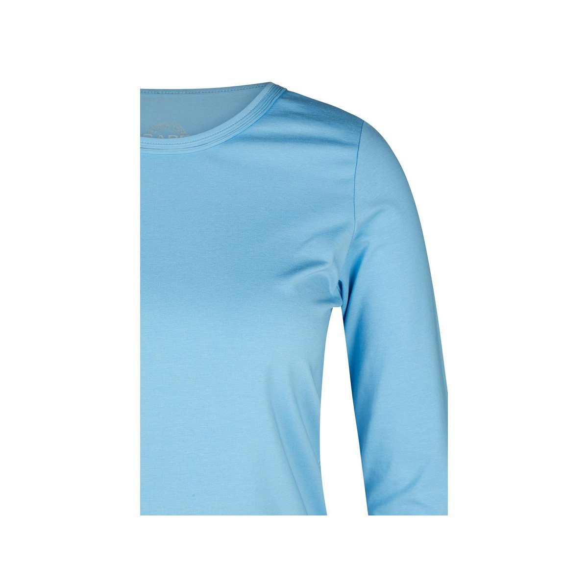 blau Rabe Langarmshirt (1-tlg) Puderblau
