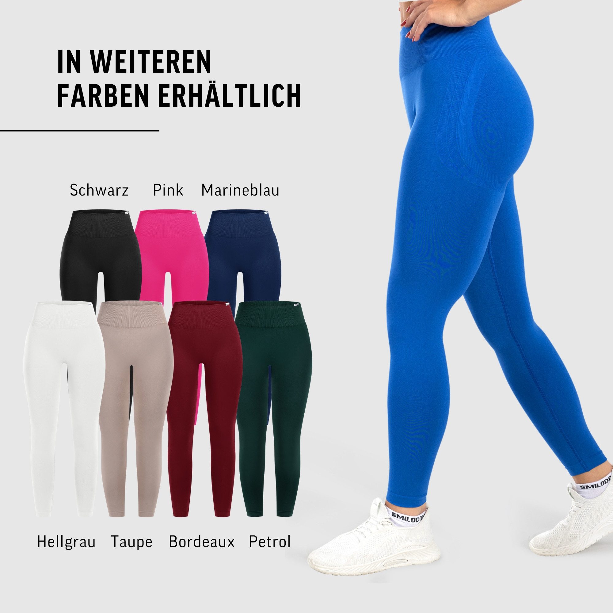 Leggings Trixy, High Waist Yogahose mit Scrunch-Effekt, Stretch Sporthose