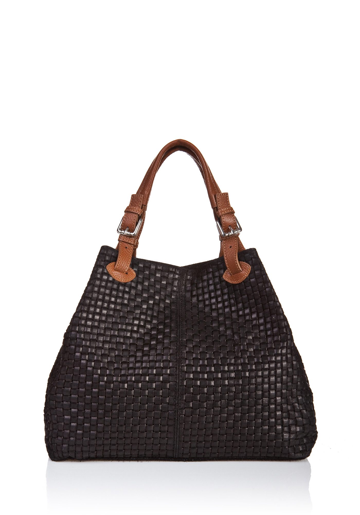 GALINI Handtasche Emma Damentasche Echtleder, Henkeltasche, Umhängetasche, geprägtes Wilderleder, echtes Leder