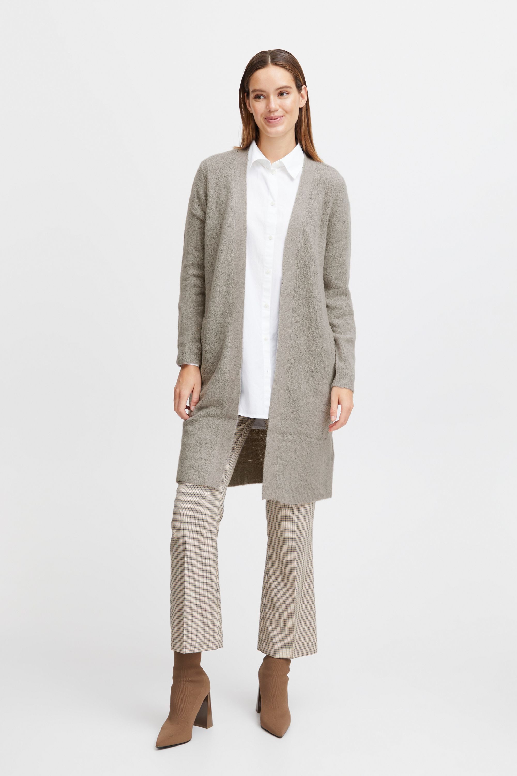 b.young Strickjacke BYMIRELLE 20806430 Lange Strickjacke günstig online kaufen