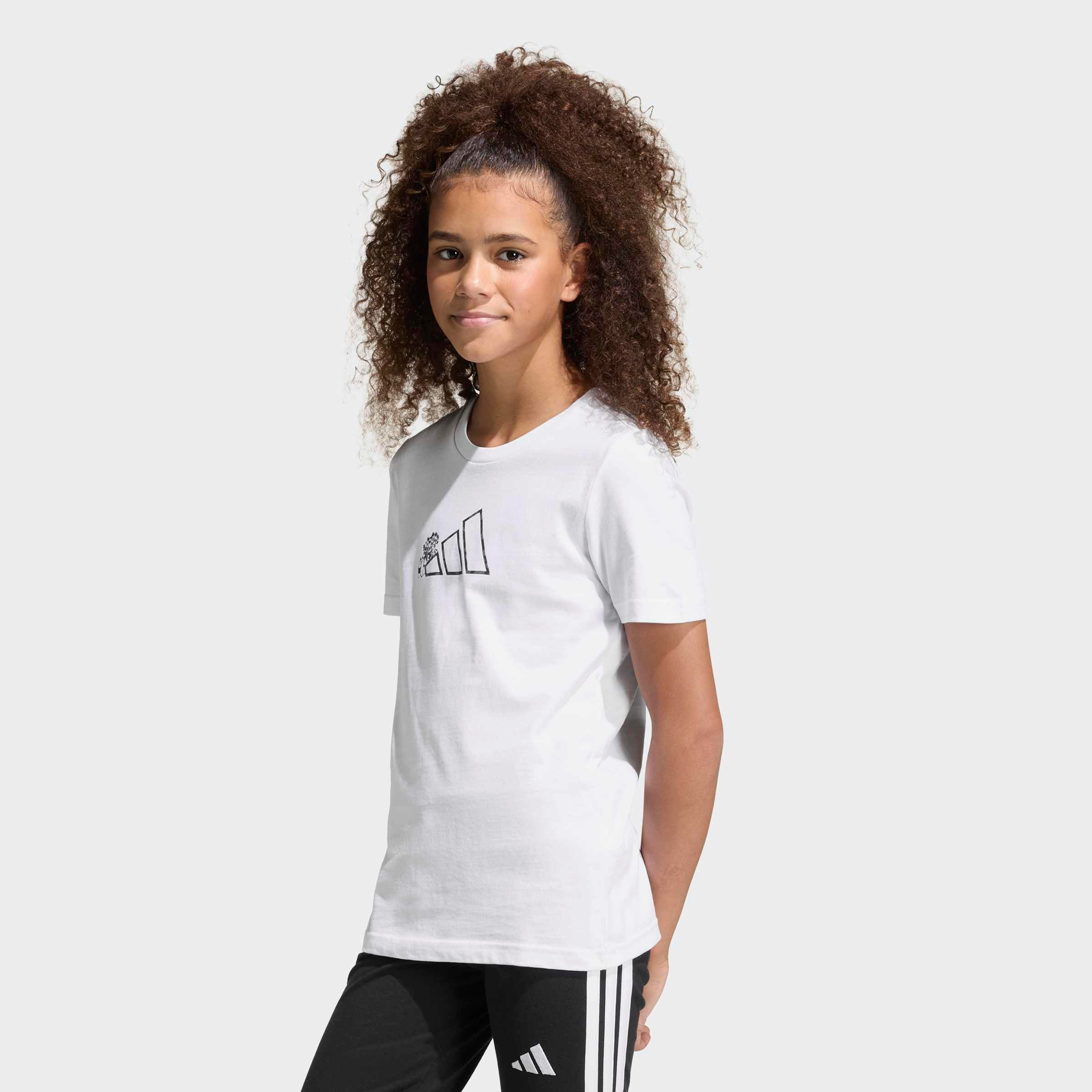 adidas Sportswear T-Shirt JUNIOR GIRLS MIT TIERMOTIV