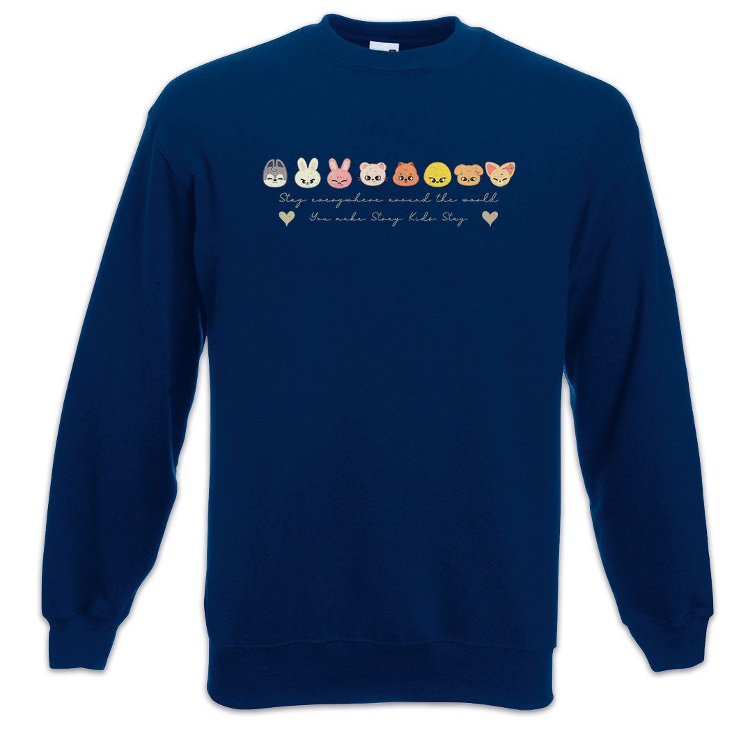 Urban Backwoods Sweatshirt Stay Pop Sweatshirt Music Kpop Kids K-Pop 4th Generation Stray Boy (1-tlg) Group Idol Band Fandom