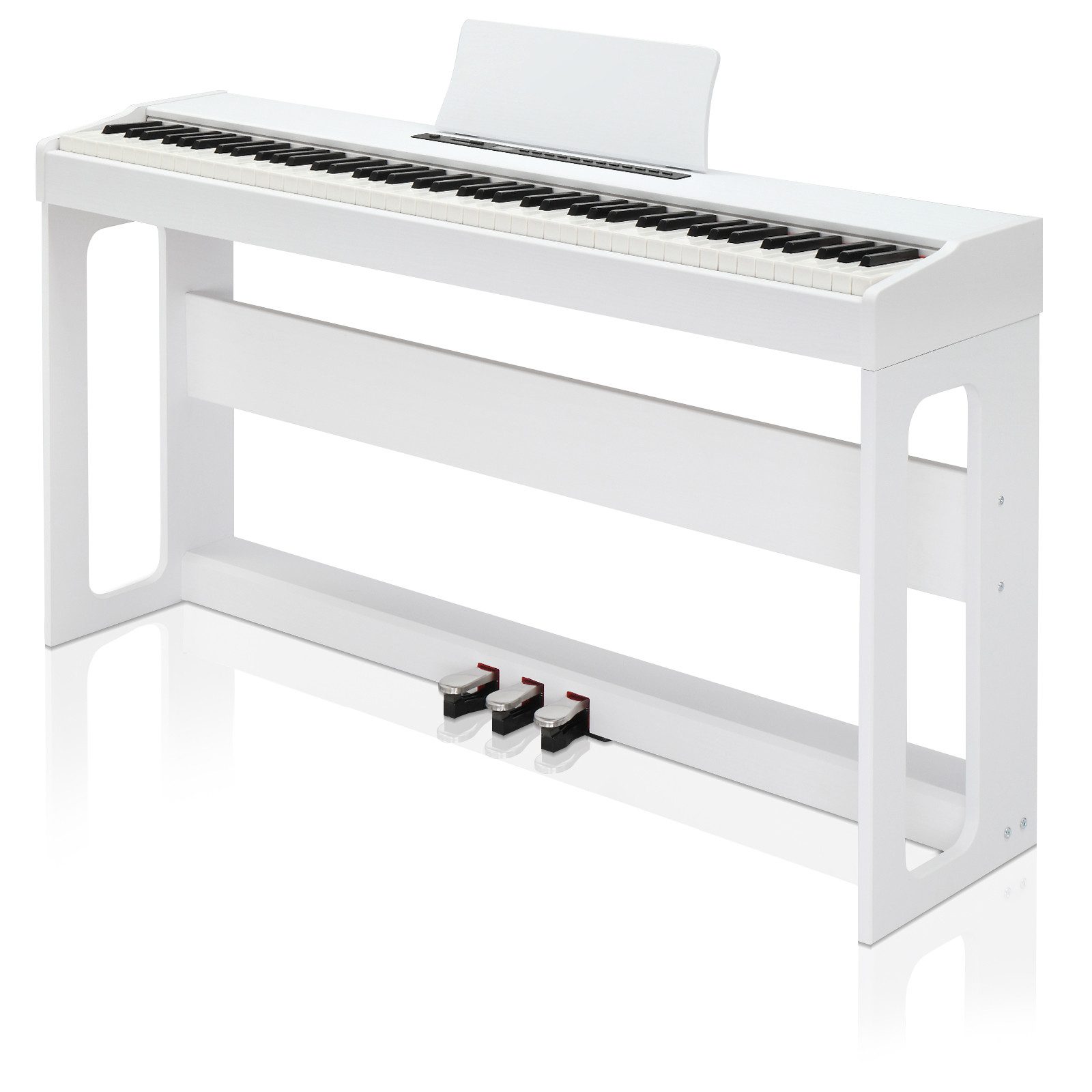 VINGLI Digitalpiano GDP-104 E Piano 88 Tasten, vollgewichtete Tastaturen, Dual Bluetooth, Digitalpiano mit Klavierständer, …