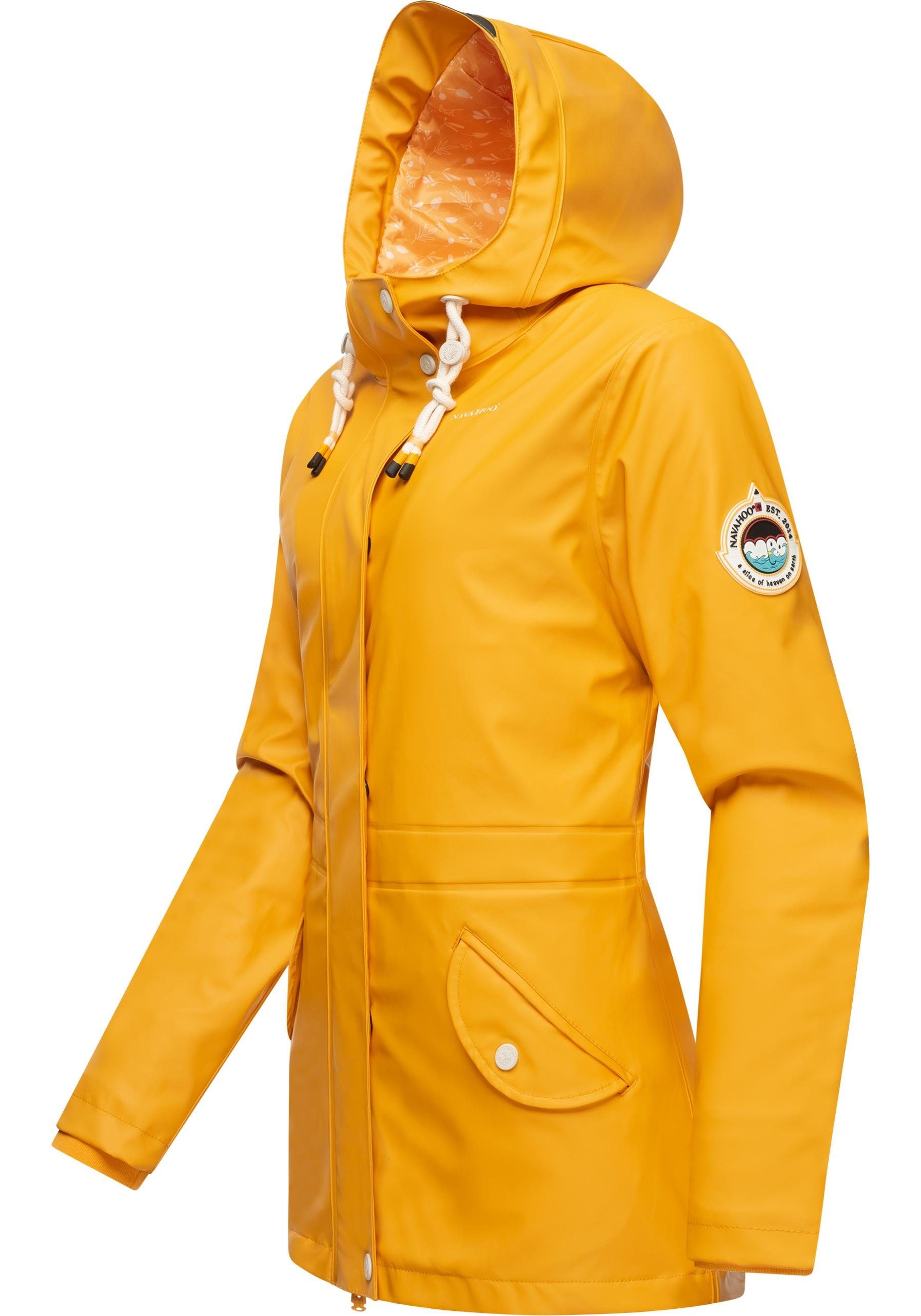 Navahoo Regenjacke Oceans Heart stylischer wasserdichter Regenmantel mit Kapuze