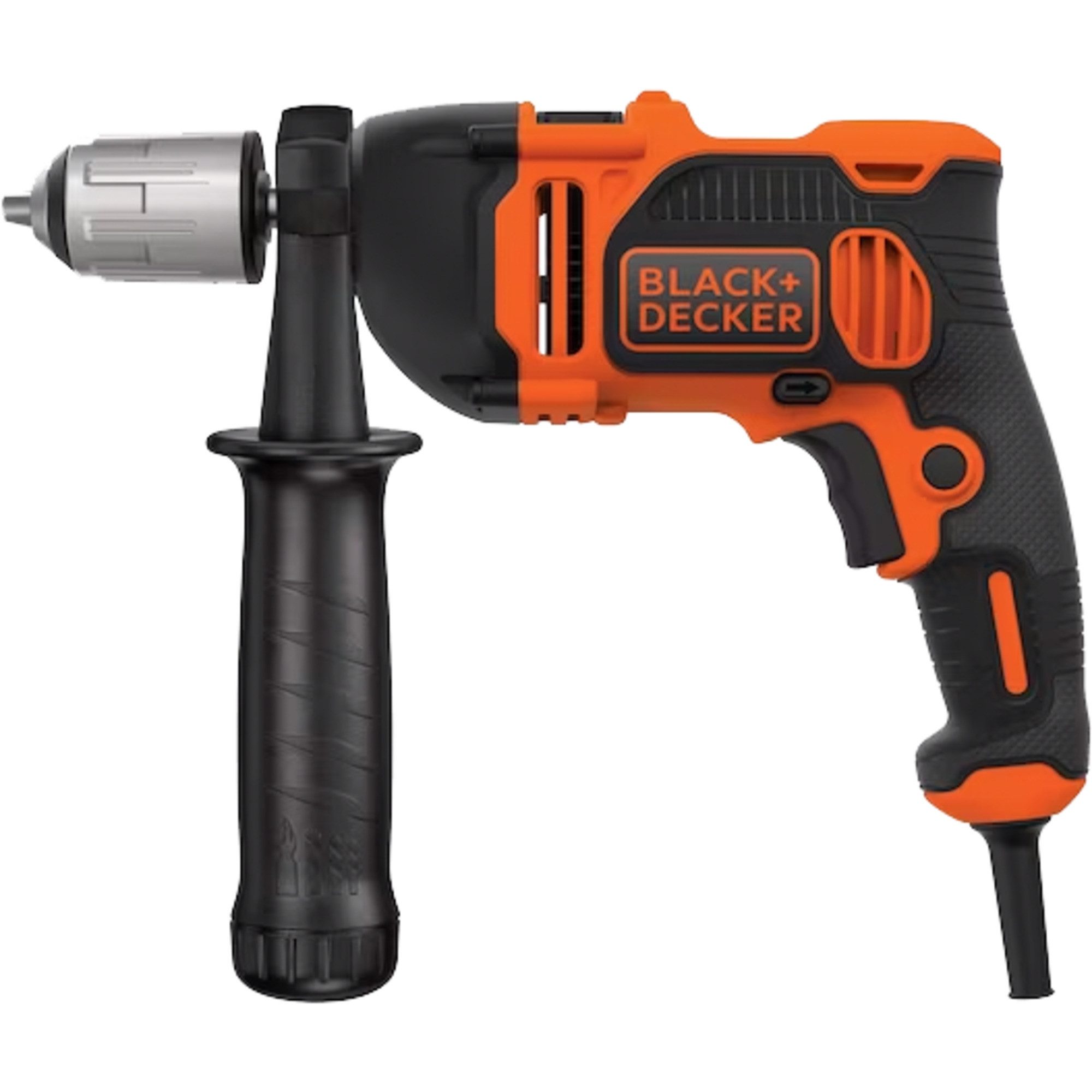 Black + Decker Bohrmaschine BLACK+DECKER Schlagbohrmaschine BEH850K, (Koffer