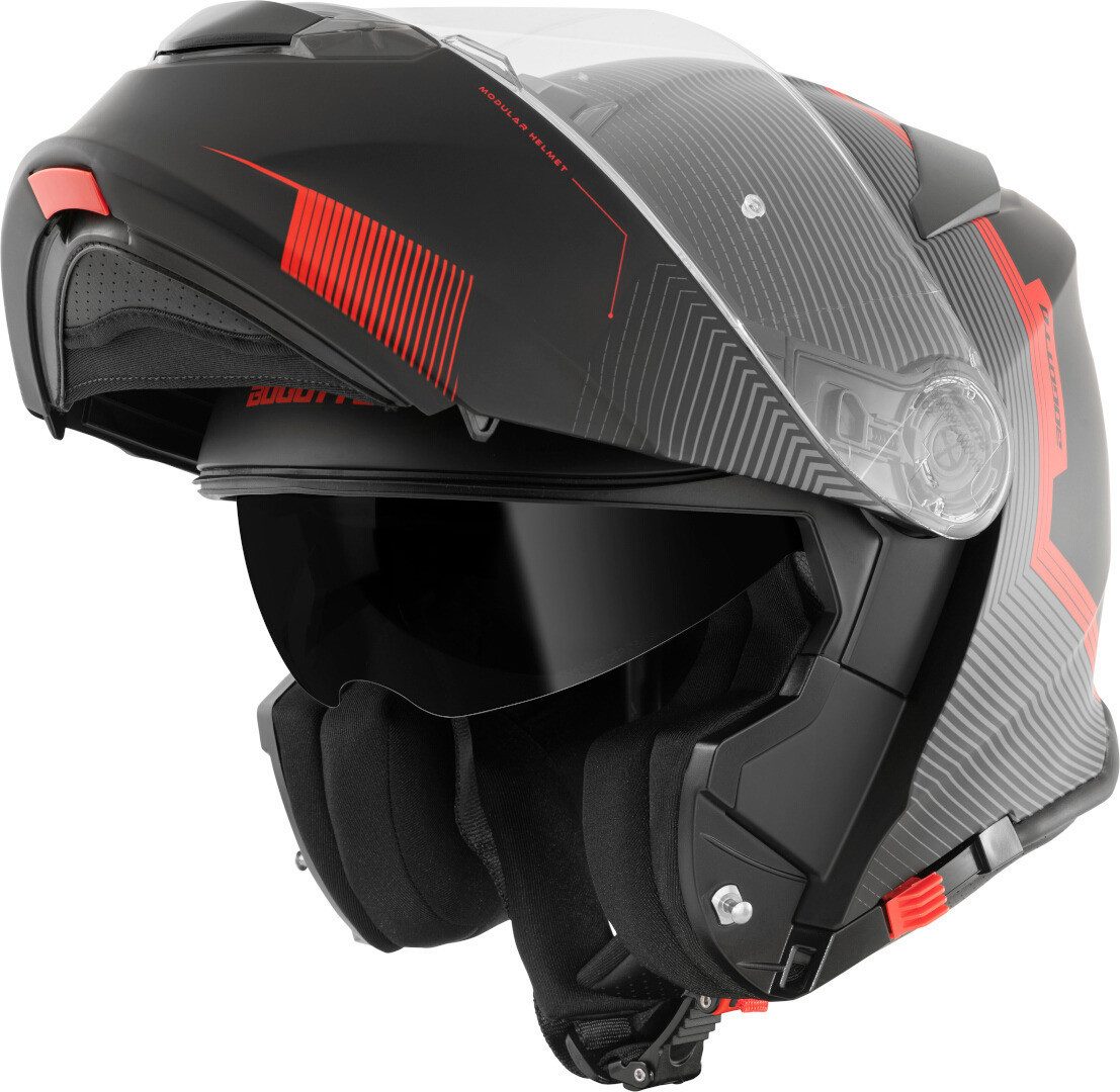 Bogotto Motorradhelm H271 Wayke Klapphelm, Sonnenvisier, Pinlock, Klapphelm, ECE 22.06