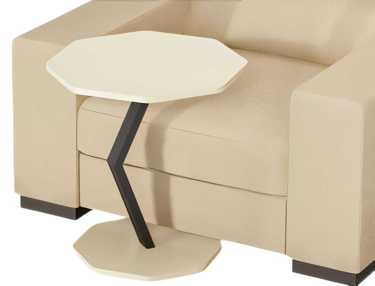 JVmoebel Beistelltisch Beistelltisch aus Holz in Weiß modern elegant, Made in Europe