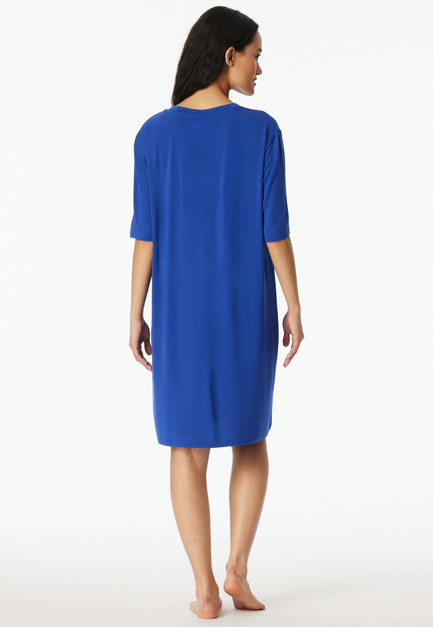 Schiesser Nachthemd Casual Fashion Gesamtlänge ca. 90 cm, in fließender Single-Jersey Qualtiät