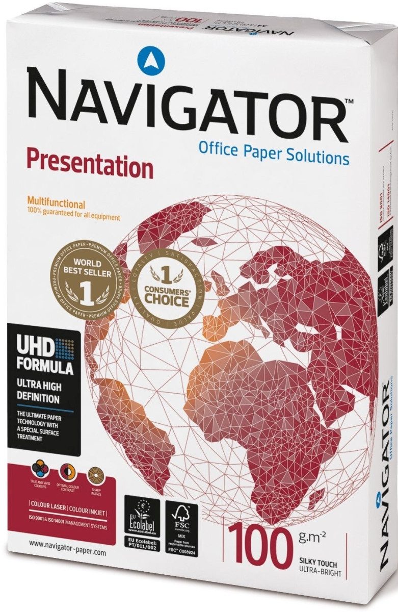 NAVIGATOR Kopierpapier Kopierpapier Presentation A4 100g/qm VE=500 Blatt weiß