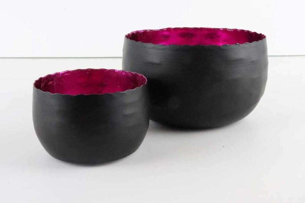 Hirsch Terracotta Teelichthalter Teelichthalter aus Metall stabil und stimmungsvoll (2er Set, 2er-Set), handgefertigt pink