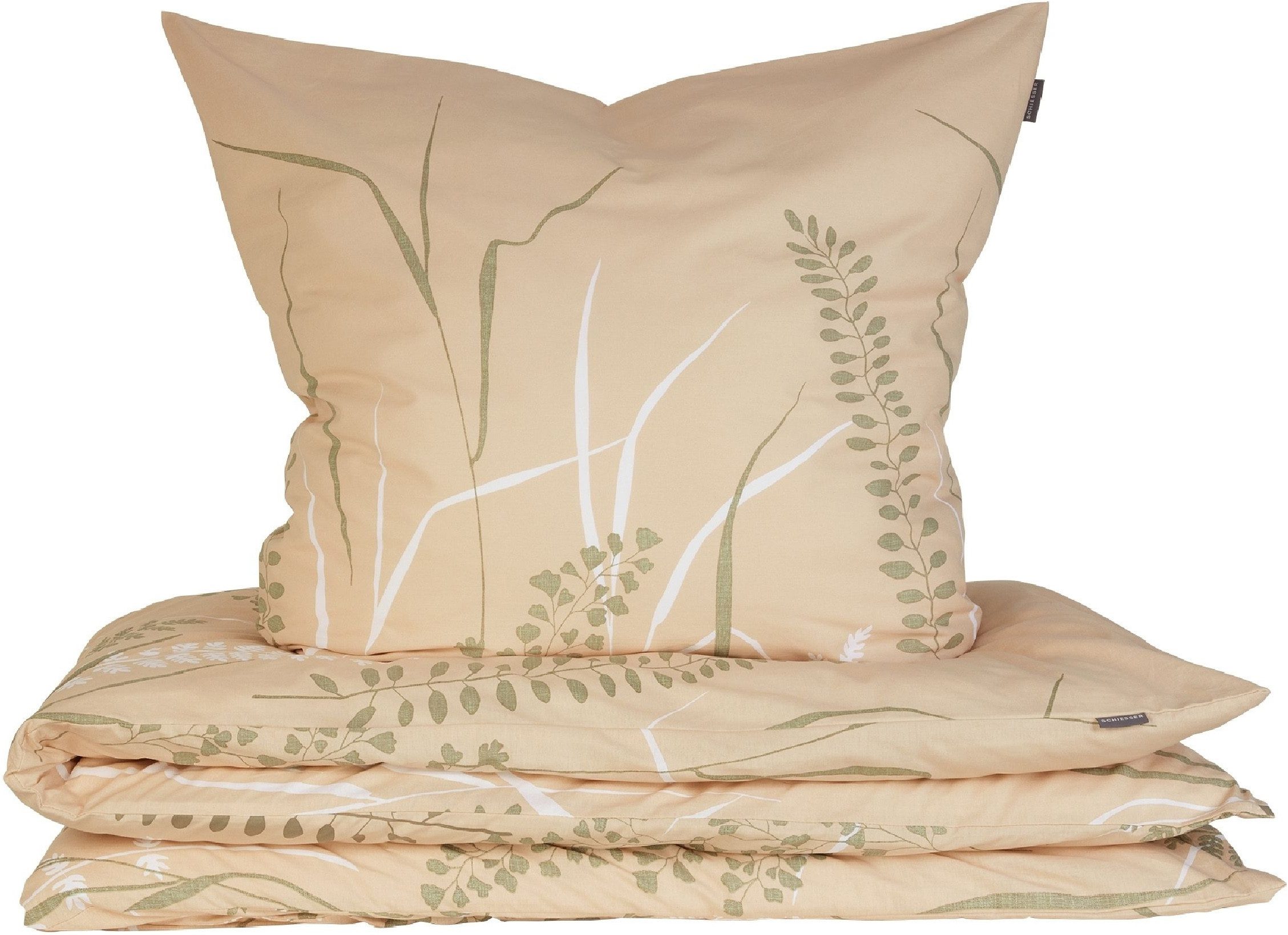 Schiesser Bettwäsche Annic aus weicher Baumwolle in floralem Dessin, Renforcé, 2 teilig, OEKO-TEX® MADE IN GREEN