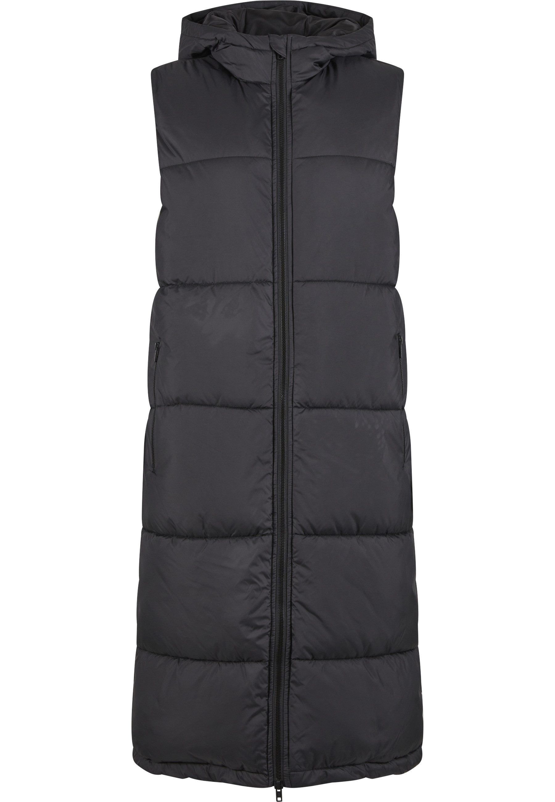 URBAN CLASSICS Steppweste Urban Classics Ladies Long Hooded Puffer Vest