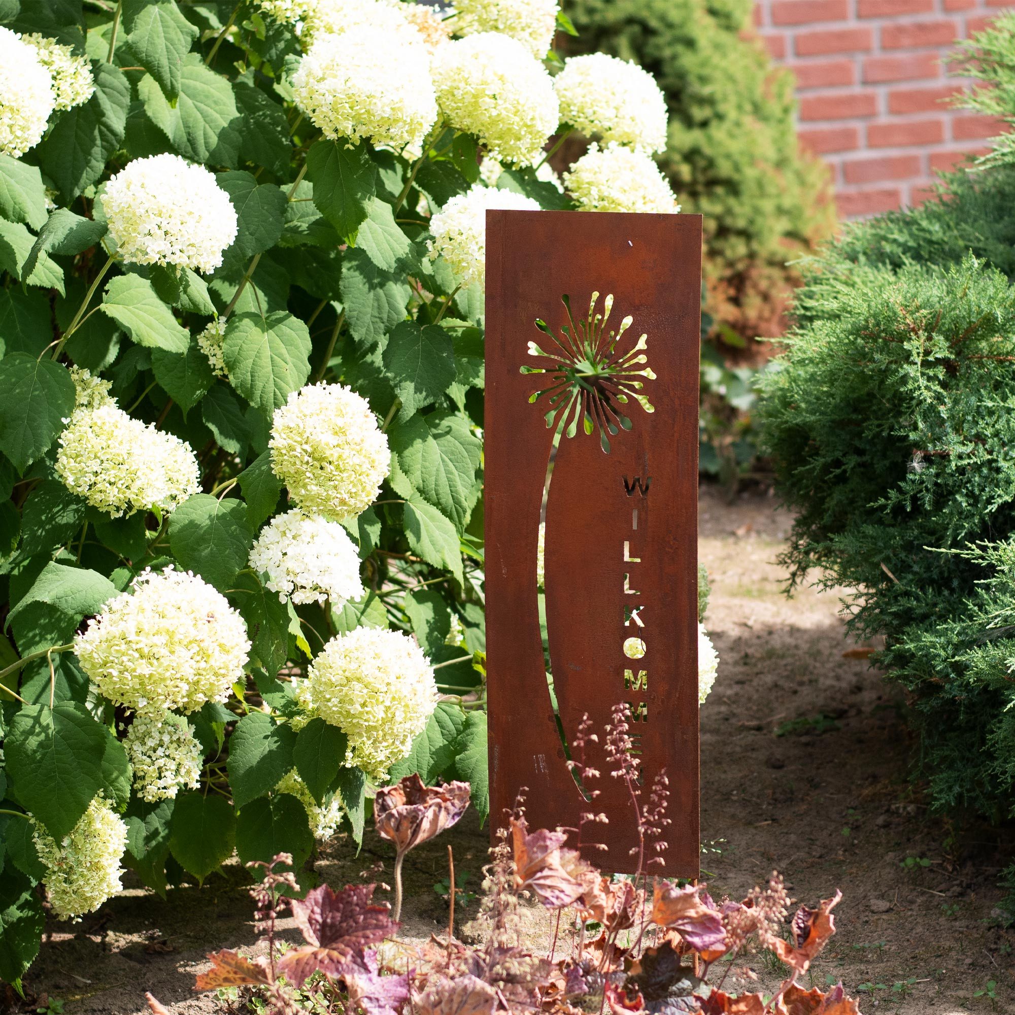 UNUS GARDEN Gartenstecker Roststecker Schild Pusteblume (1-St)