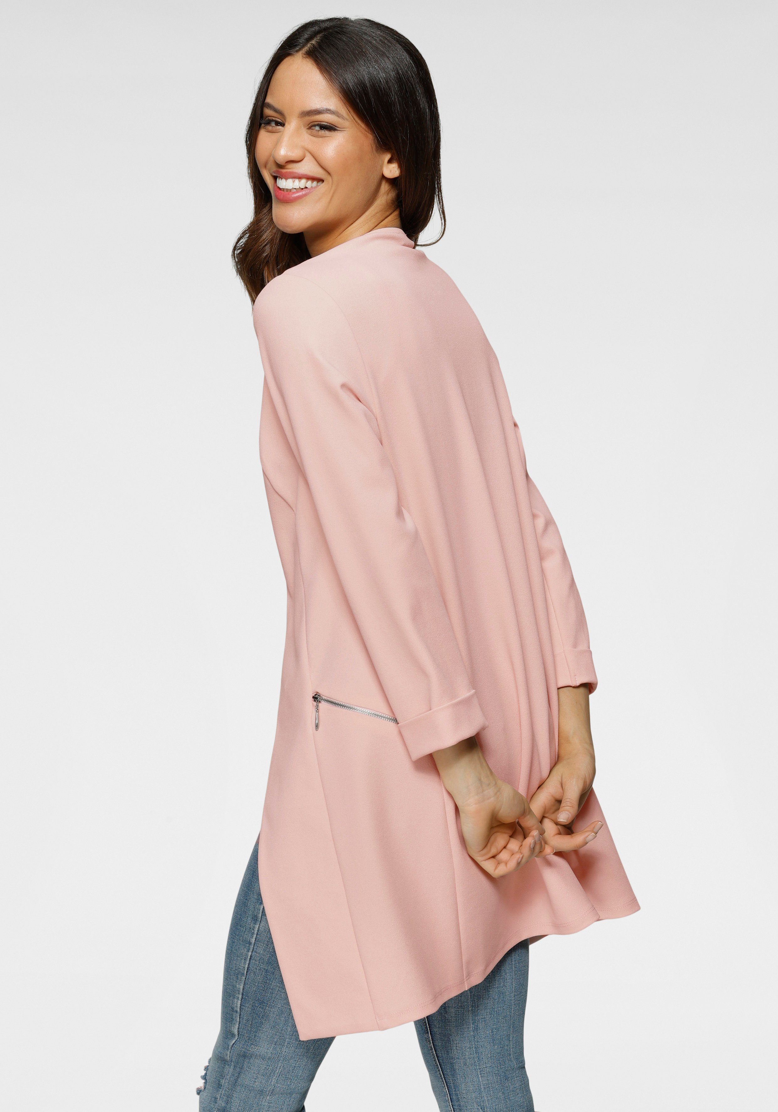 Laura Scott Longblazer mit Reißverschlüssen