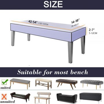 Stuhlhusse Stretch Dining Bench Cover, Slipcover Anti-Dust Removable Washable, Truyuety