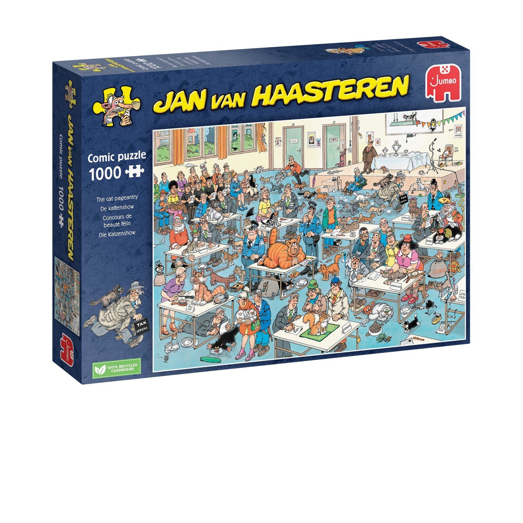 1110100032 Puzzle Jan Die Spiele van Puzzleteile 1000 Haasteren Katzenshow, Jumbo